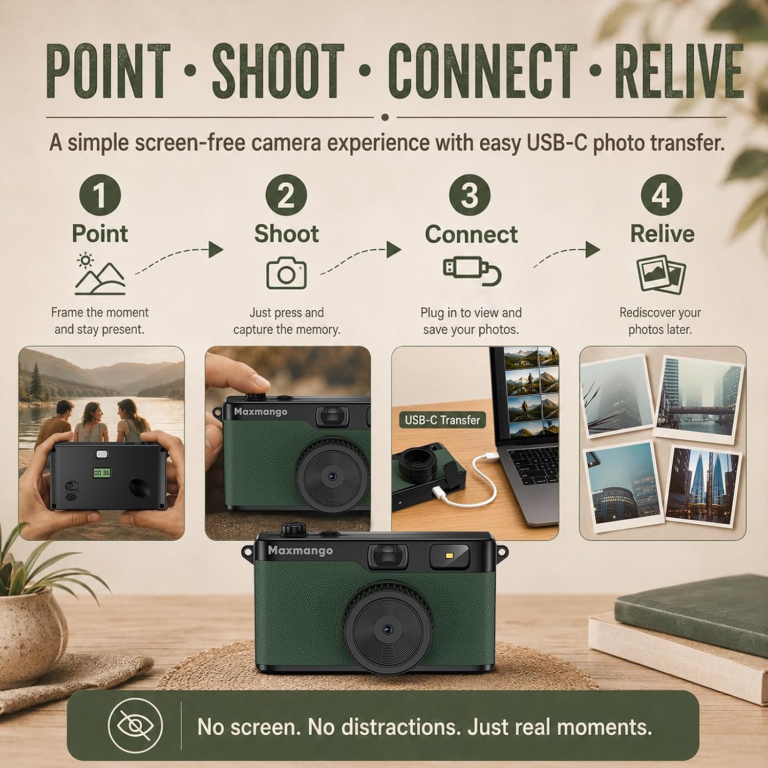 Maxmango D53 Vintage Digital Camera - Re... 3 Maxmango D53 Vintage Digital Camera - Re... - Image 3