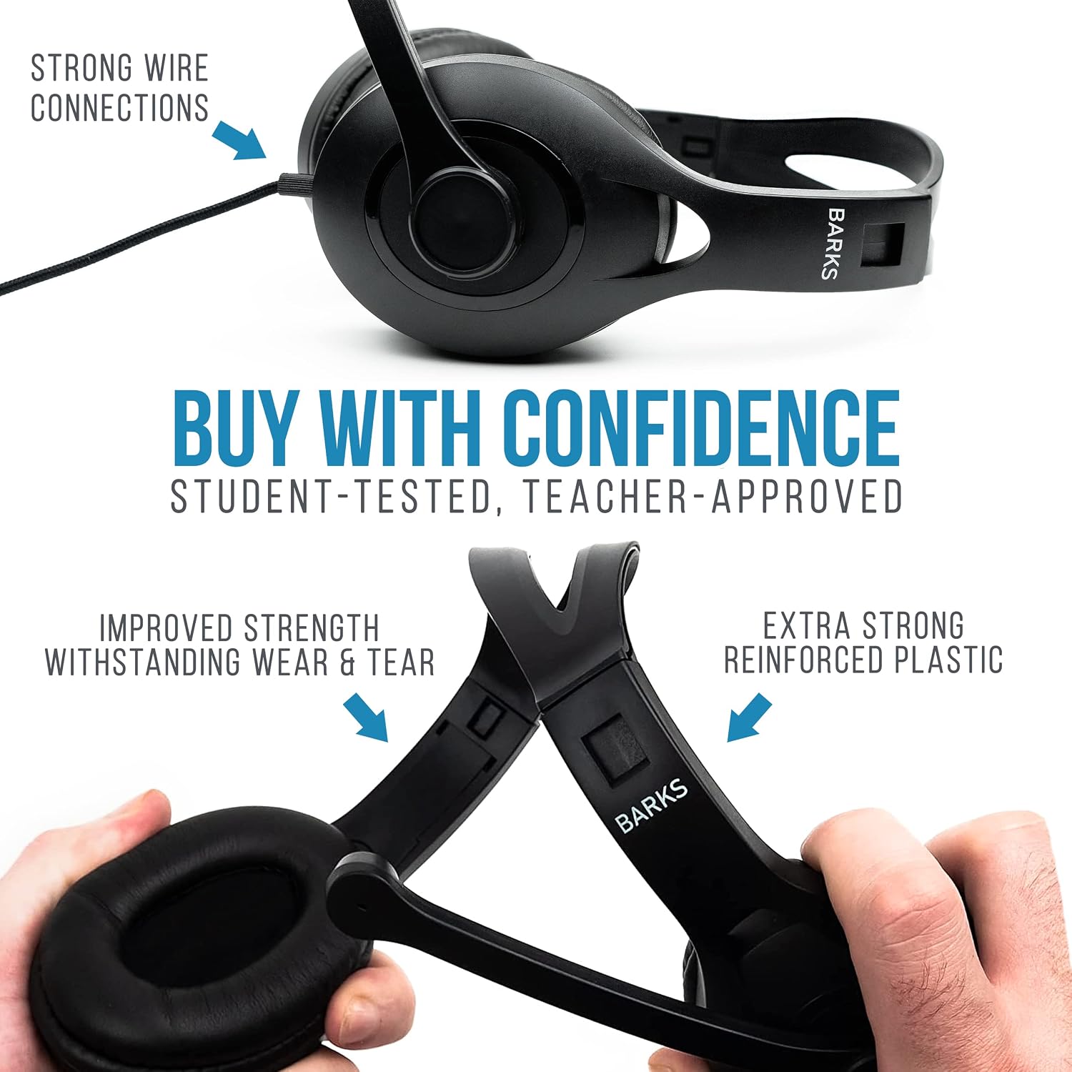 Barks Classroom Headphones with Micropho... 6 Barks Classroom Headphones with Micropho... - Image 6