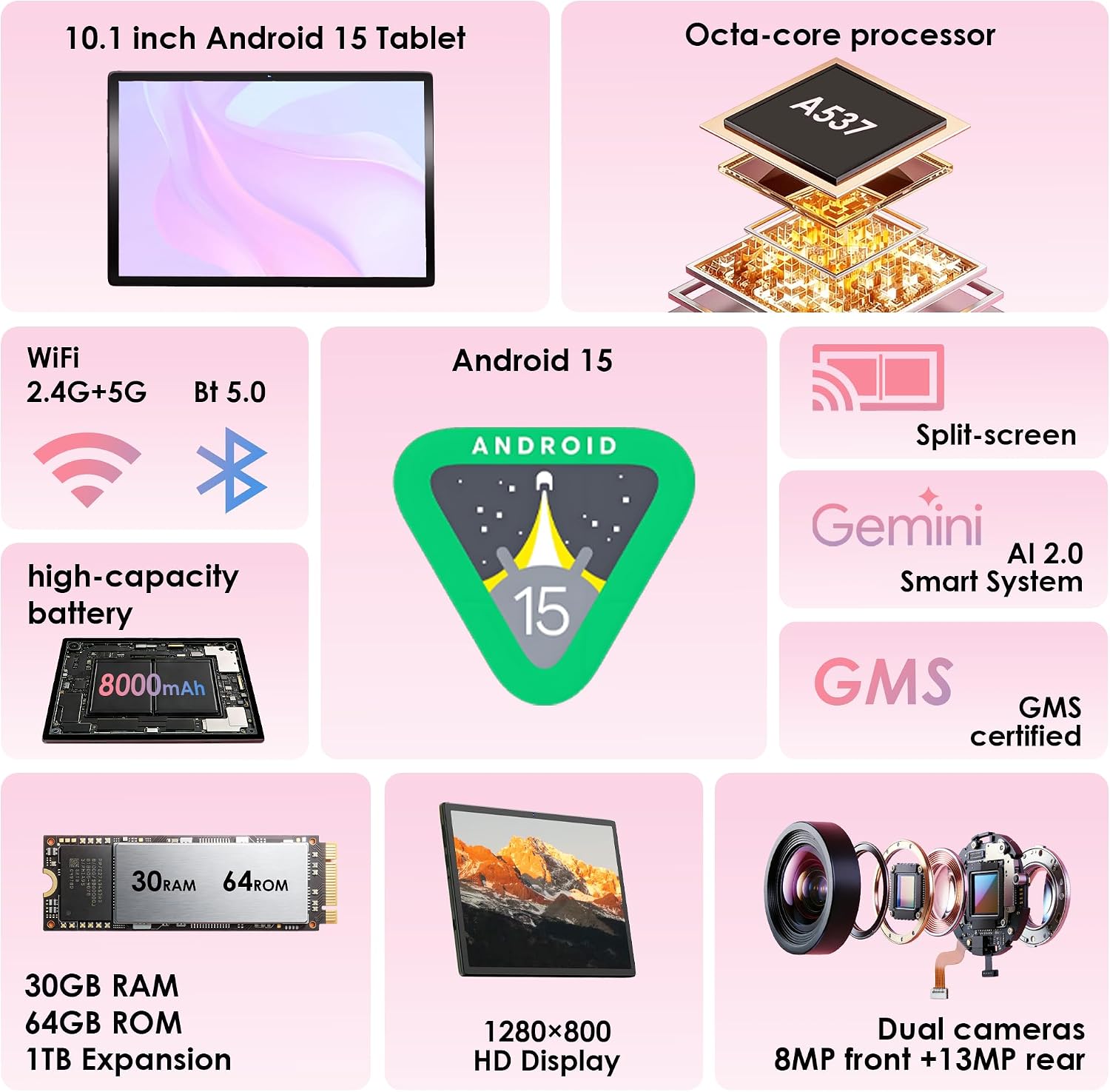 Android 15 Tablet with Drop-proof Case,3... 5 Android 15 Tablet with Drop-proof Case,3... - Image 5