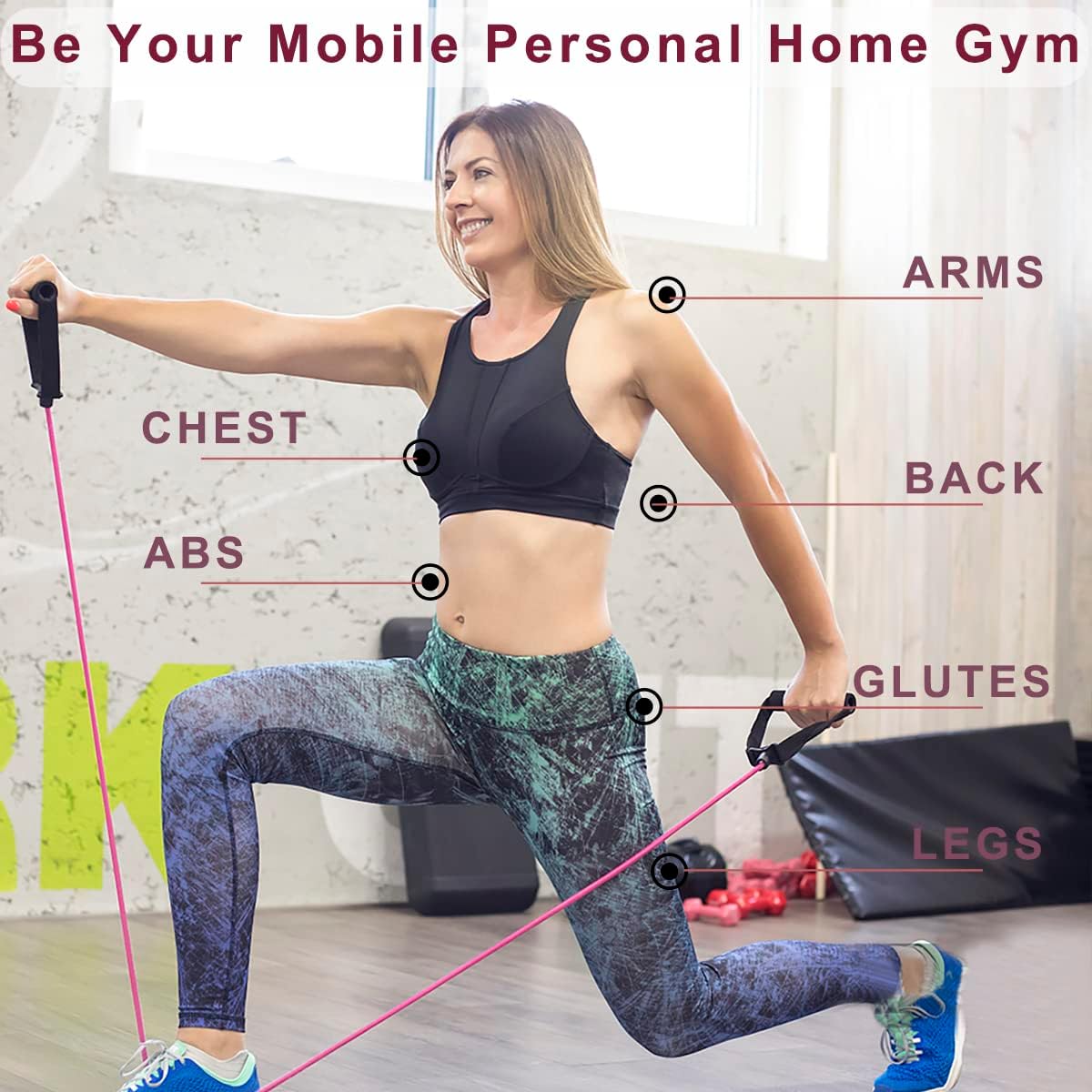 Resistance Bands with Handles, Exercise ... 3 Resistance Bands with Handles, Exercise ... - Image 3