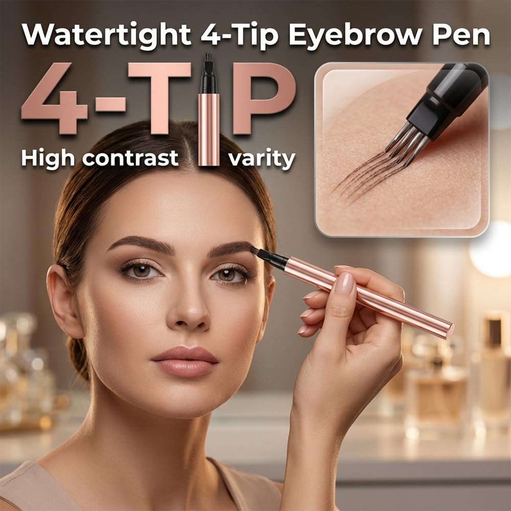 Microblading Eyebrow Pen, 2026 New 4-Tip... 2 Microblading Eyebrow Pen, 2026 New 4-Tip... - Image 2
