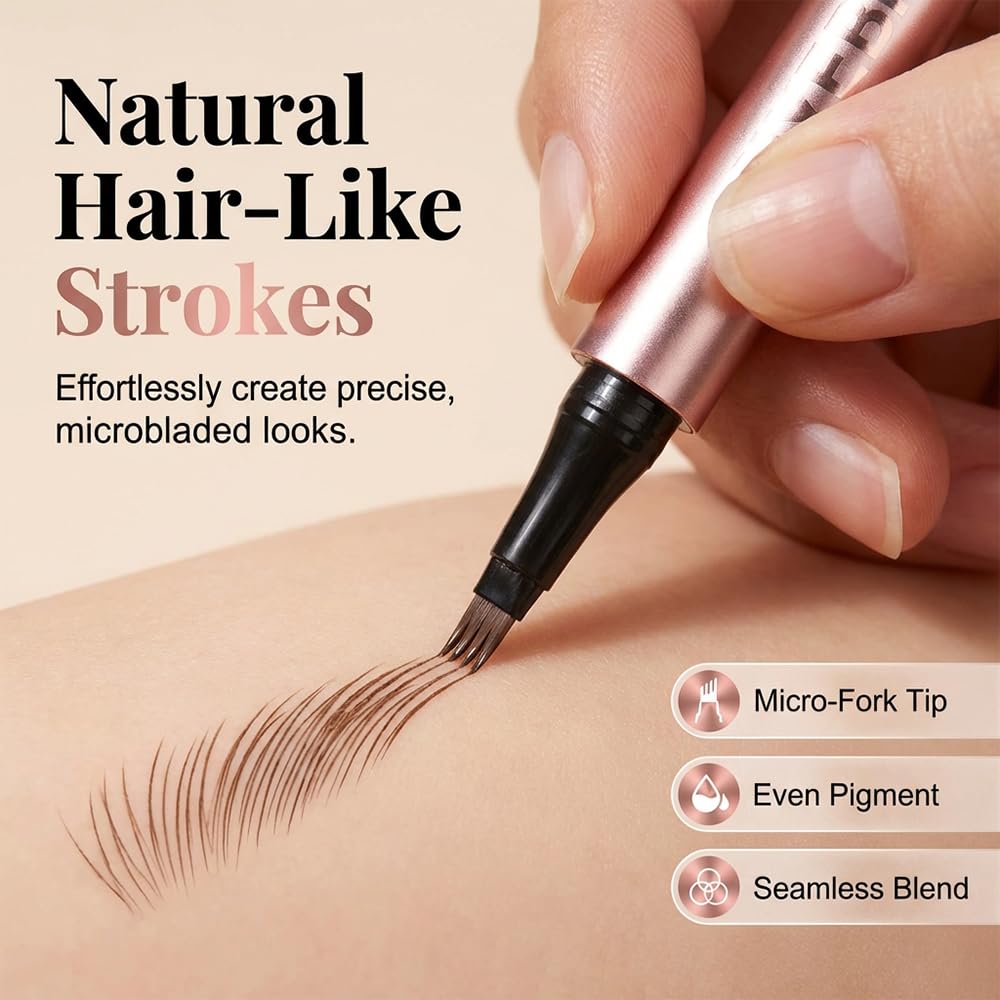 Microblading Eyebrow Pen, 2026 New 4-Tip... 3 Microblading Eyebrow Pen, 2026 New 4-Tip... - Image 3