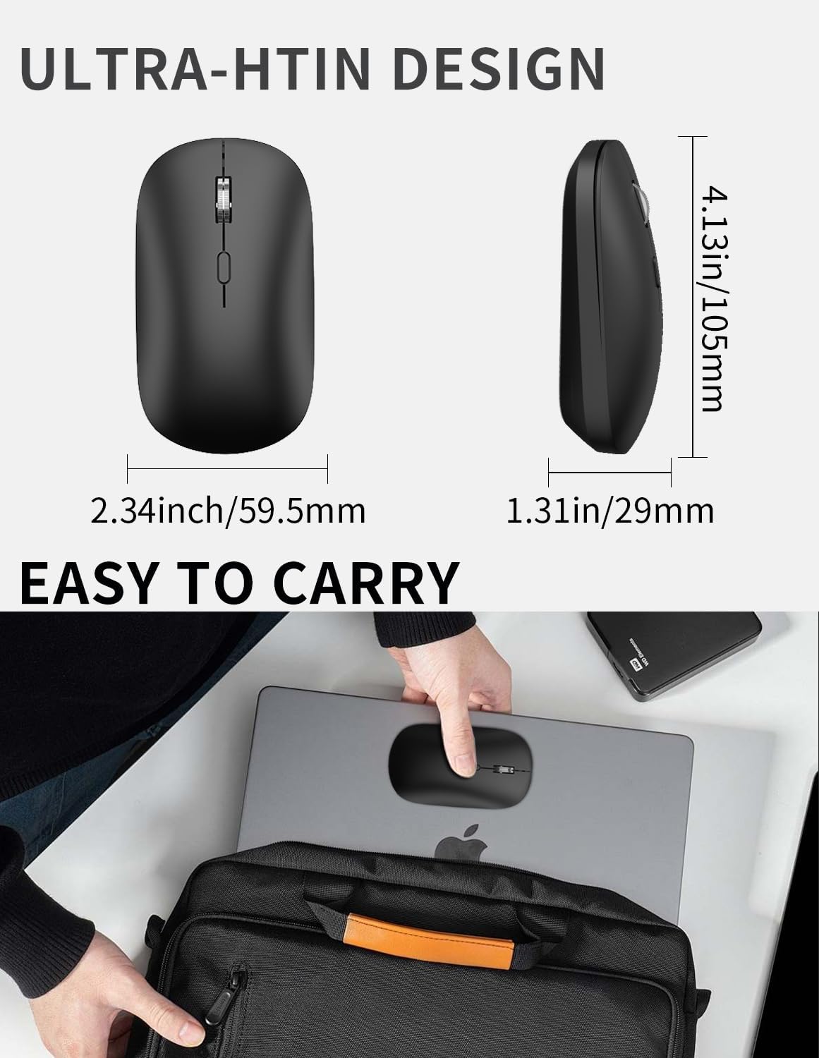 USB C Wireless Mouse, Slim Compact Silen... 5 USB C Wireless Mouse, Slim Compact Silen... - Image 5