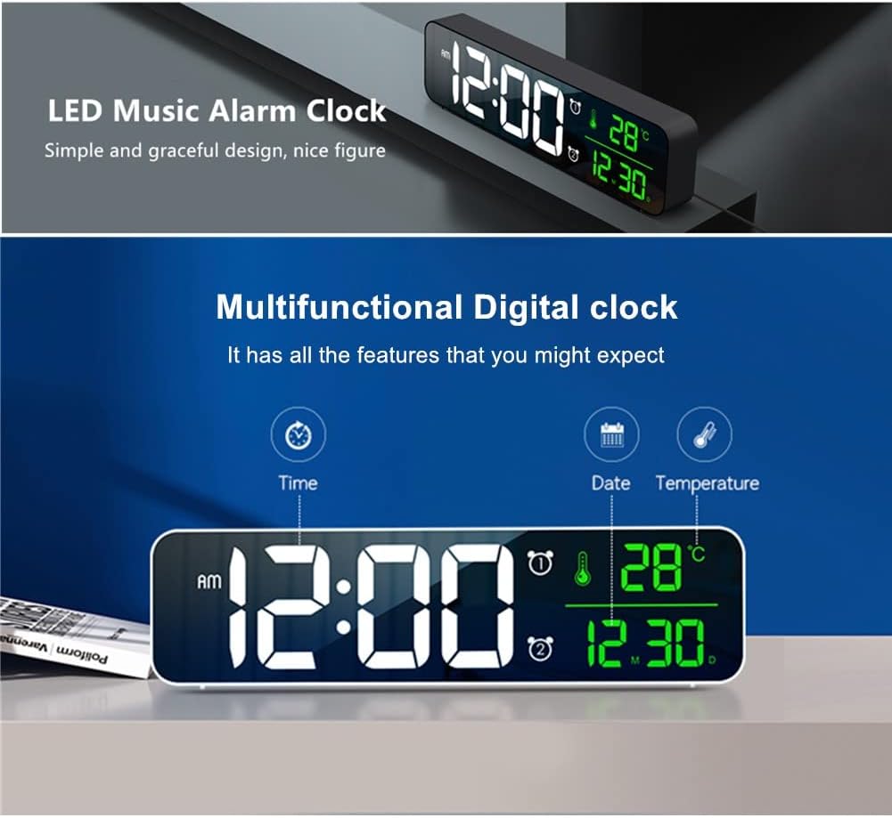 Digital Clock Large Display, Alarm Clock... 3 Digital Clock Large Display, Alarm Clock... - Image 3