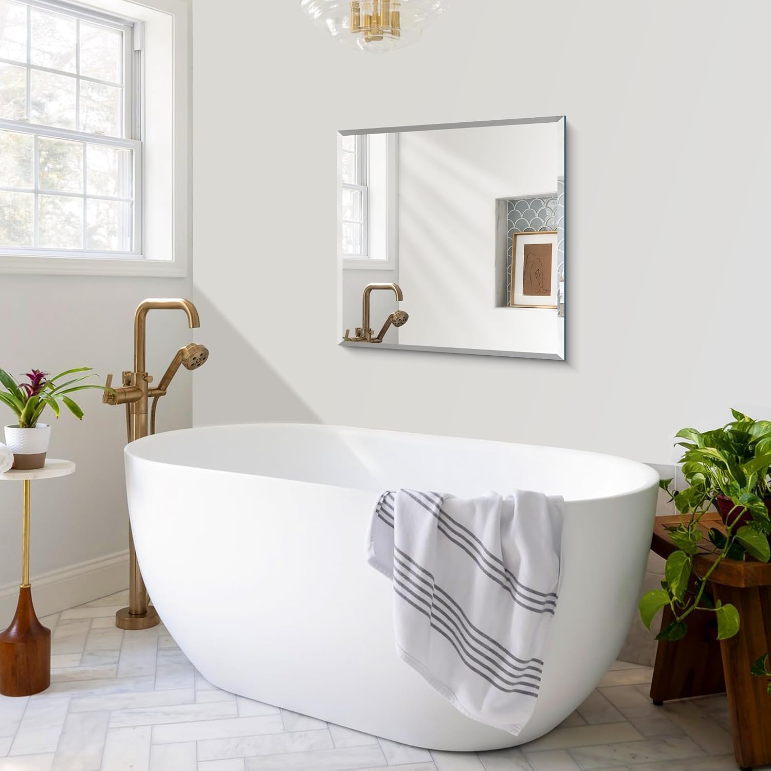 CILIBER Beveled Mirror, 24x24 inch Frame... 8 CILIBER Beveled Mirror, 24x24 inch Frame... - Image 8
