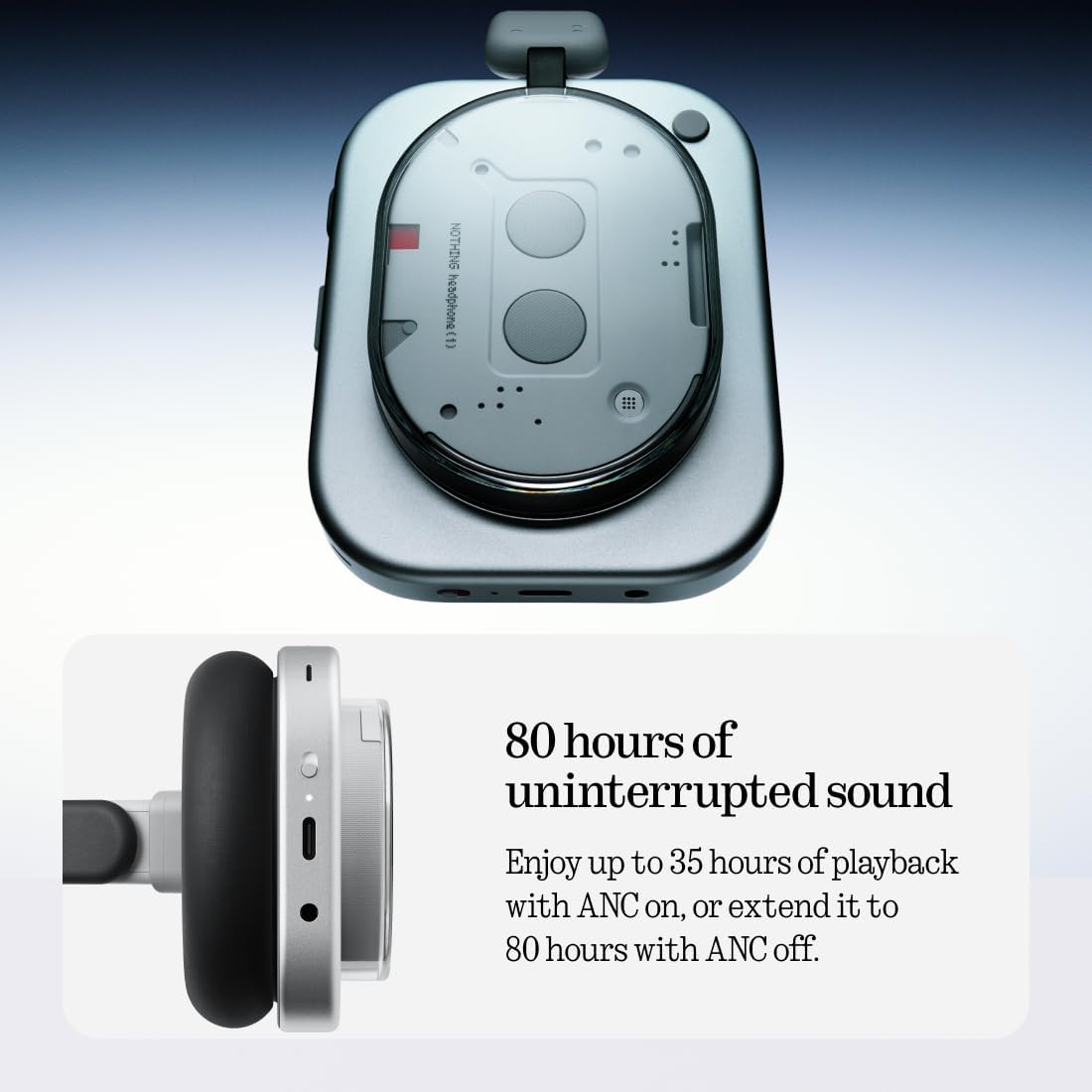 Nothing Headphone (1) Hybrid Active Nois... 4 Nothing Headphone (1) Hybrid Active Nois... - Image 4