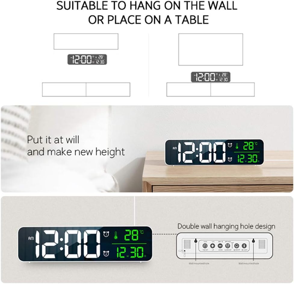 Digital Clock Large Display, Alarm Clock... 7 Digital Clock Large Display, Alarm Clock... - Image 7