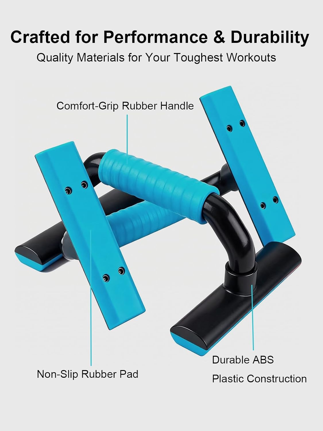 KYTO Push Up Bars, 4-Inch Elevated Pushu... 4 KYTO Push Up Bars, 4-Inch Elevated Pushu... - Image 4