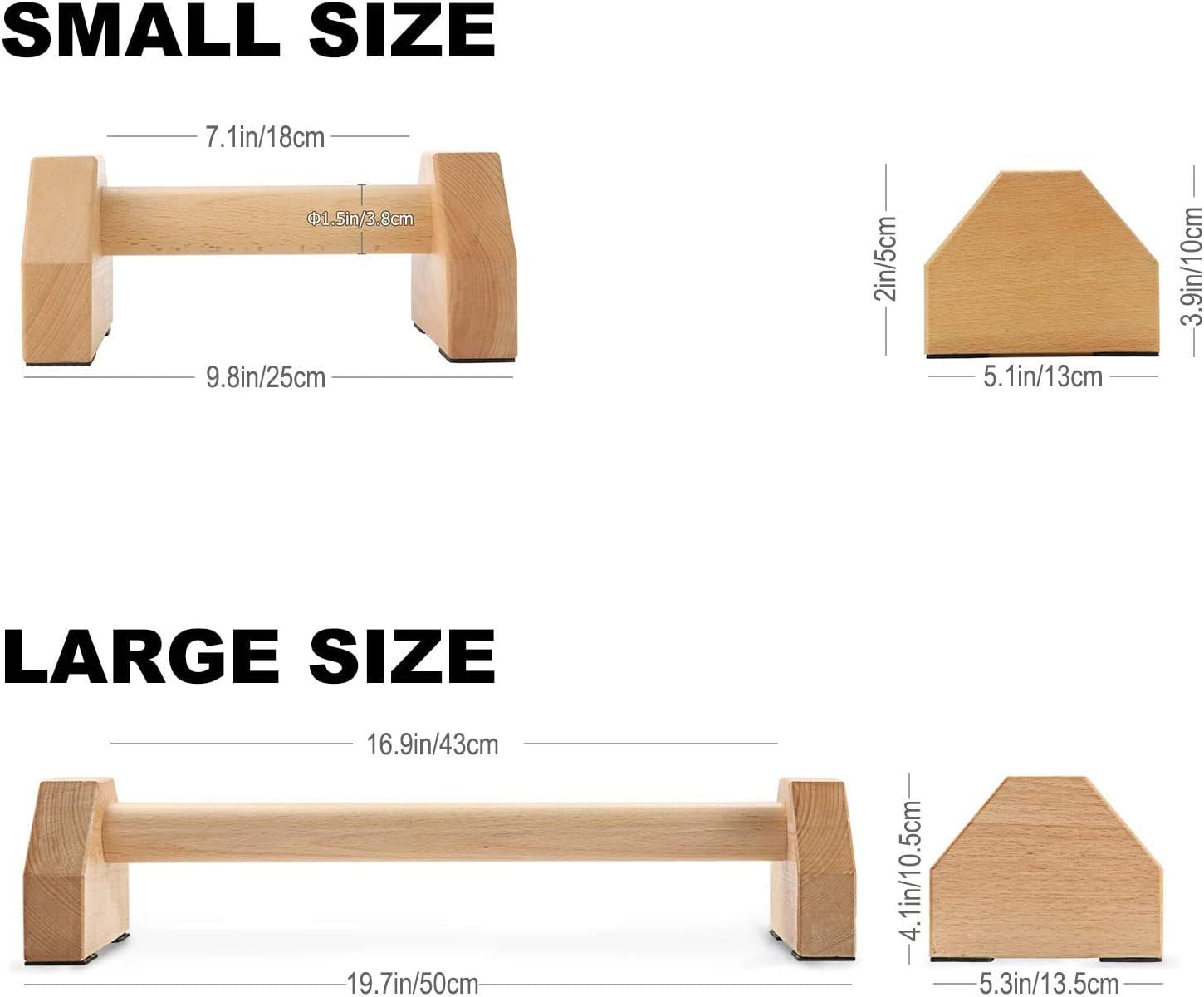 Pushup Stands - Wooden Push Up Bars Gym ... 5 Pushup Stands - Wooden Push Up Bars Gym ... - Image 5