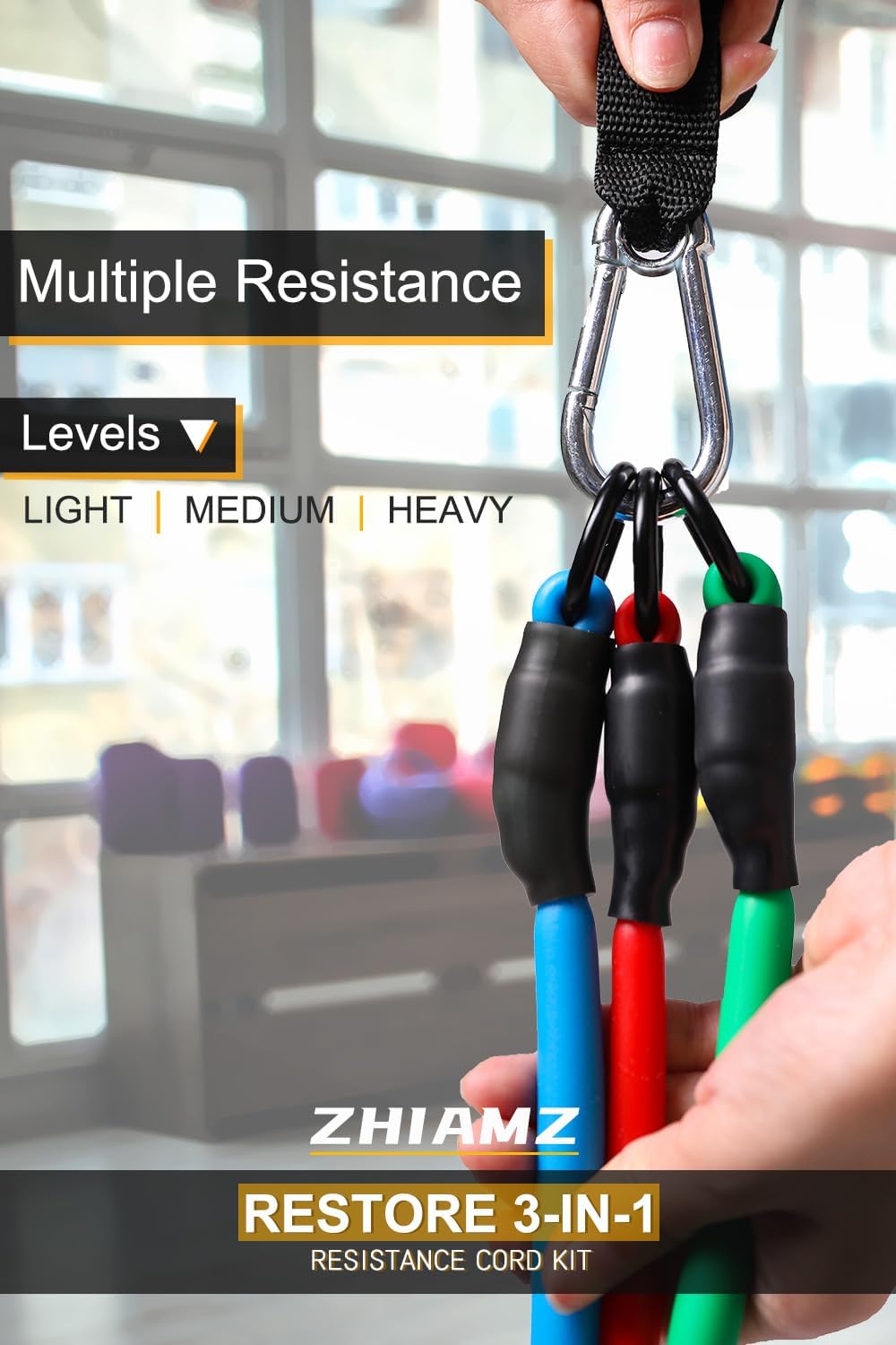 Resistance Bands with Handles, Exercise ... 2 Resistance Bands with Handles, Exercise ... - Image 2