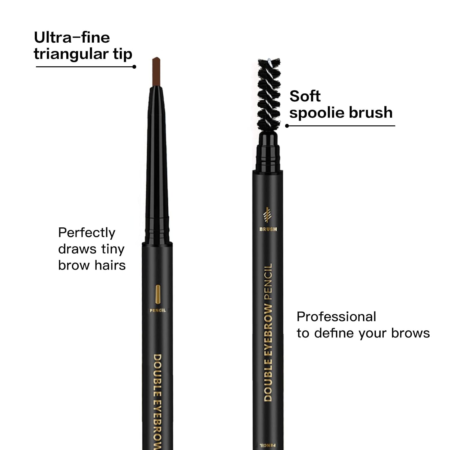 3Pcs Waterproof Eyebrow Pencil Dark Brow... 4 3Pcs Waterproof Eyebrow Pencil Dark Brow... - Image 4