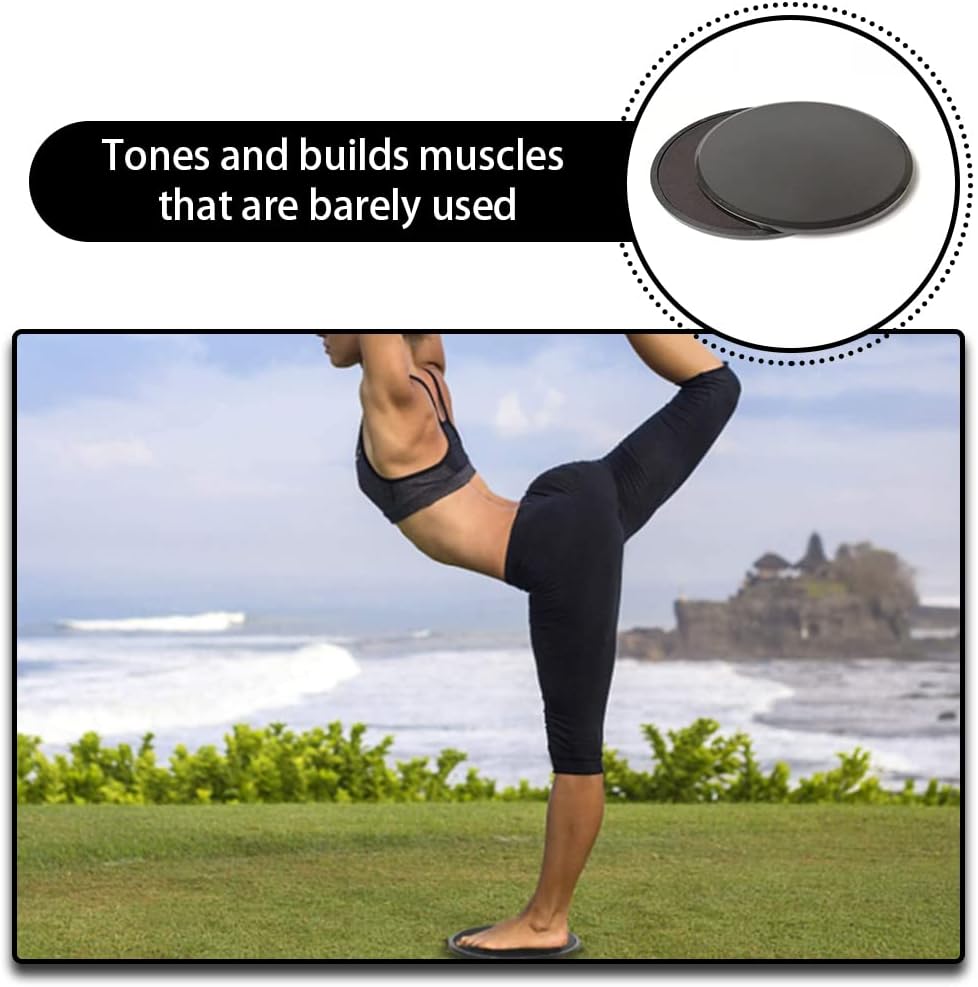 2 Pcs Core Workout Sliders Double Side U... 4 2 Pcs Core Workout Sliders Double Side U... - Image 4