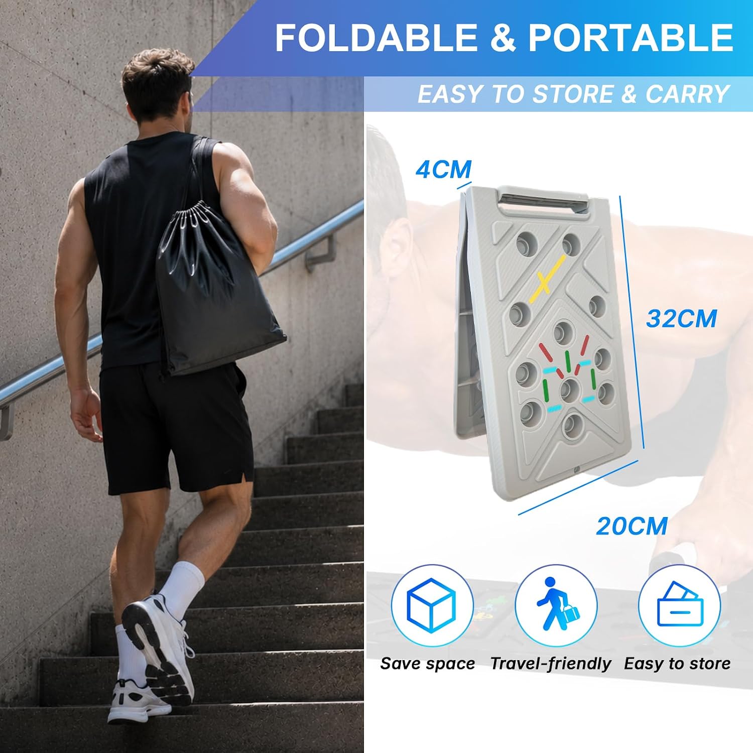 Multi-Functional Push Up Board with Push... 7 Multi-Functional Push Up Board with Push... - Image 7