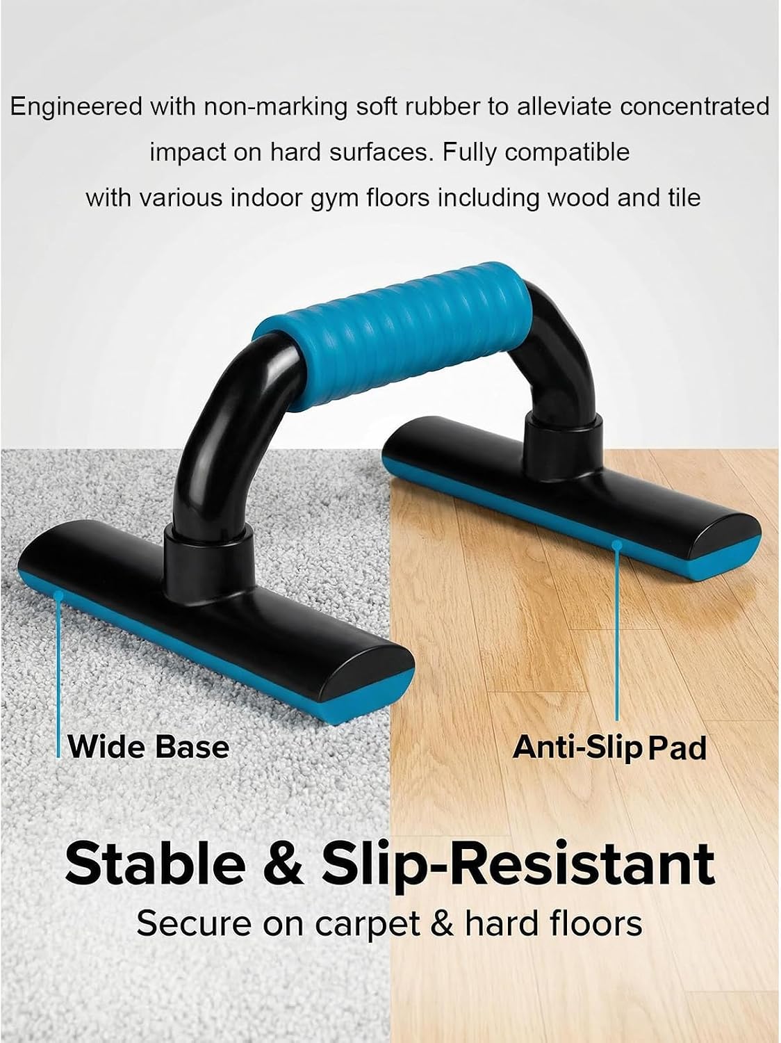 KYTO Push Up Bars, 4-Inch Elevated Pushu... 5 KYTO Push Up Bars, 4-Inch Elevated Pushu... - Image 5