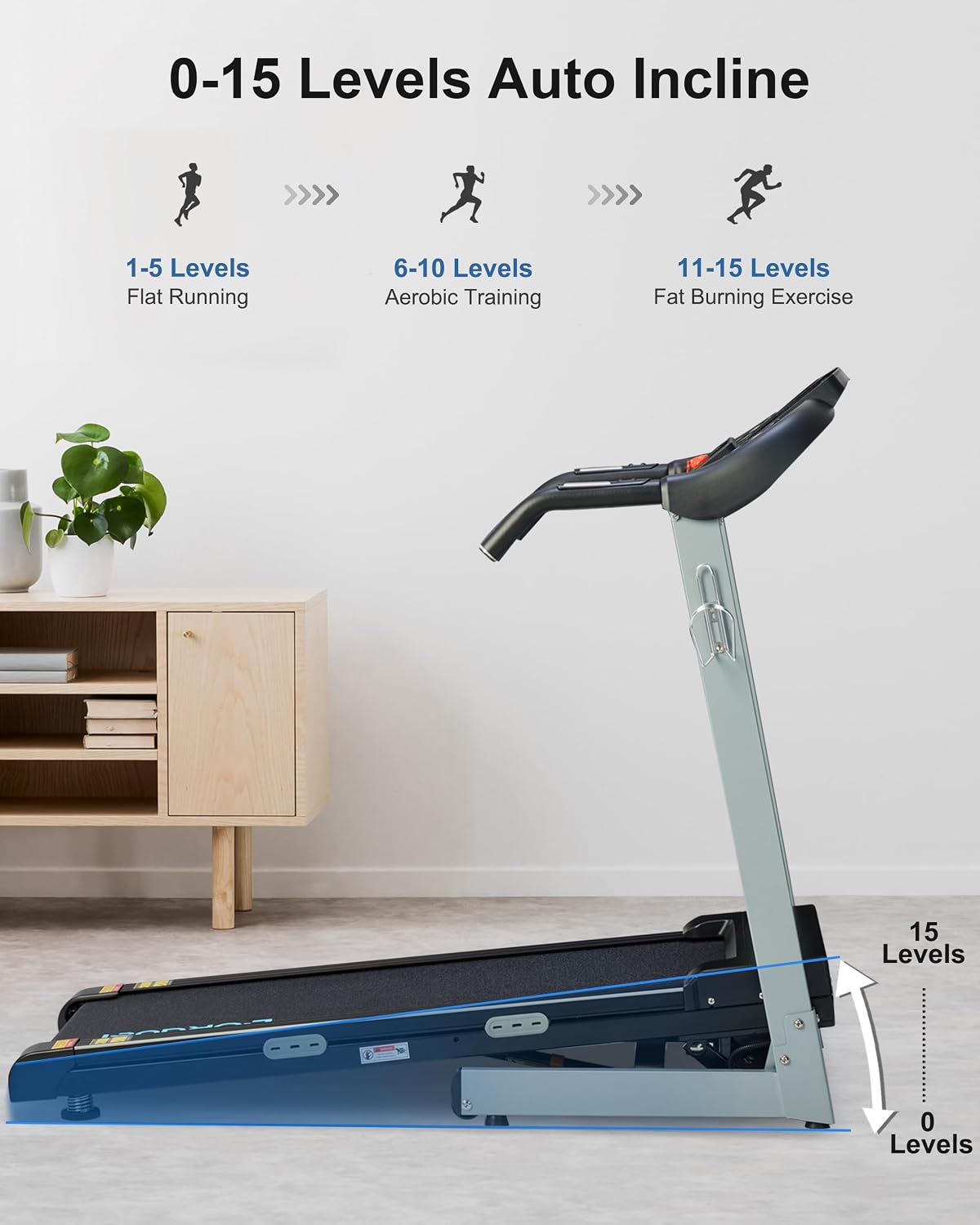 BORGUSI Treadmill with Auto Incline Fold... 5 BORGUSI Treadmill with Auto Incline Fold... - Image 5