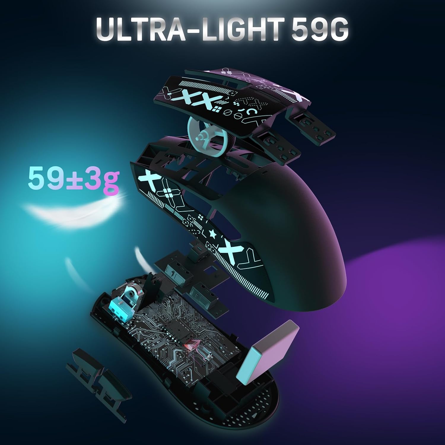 MAGIC-REFINER Attack Shark X11 59g Light... 6 MAGIC-REFINER Attack Shark X11 59g Light... - Image 6