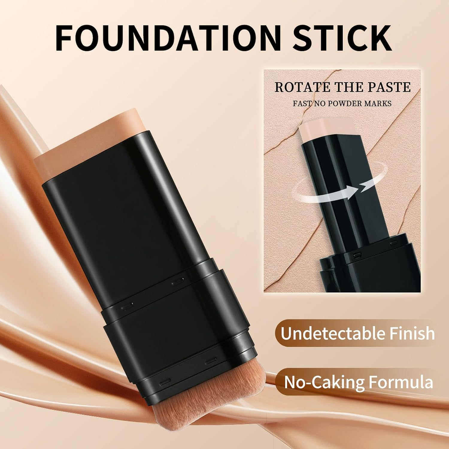Foundation Stick, 2 in 1 Dual-Ended Long... 7 Foundation Stick, 2 in 1 Dual-Ended Long... - Image 7