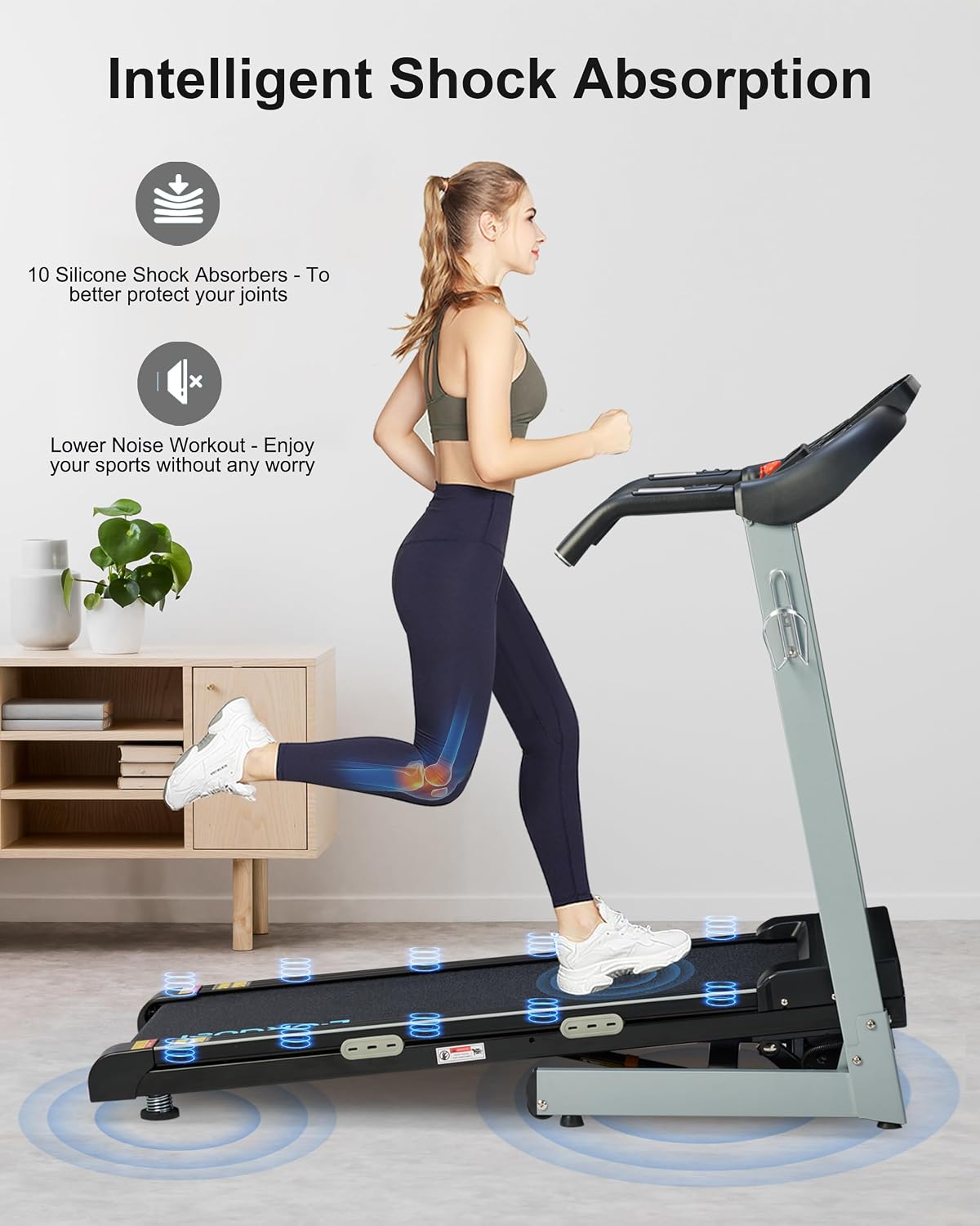 BORGUSI Treadmill with Auto Incline Fold... 6 BORGUSI Treadmill with Auto Incline Fold... - Image 6