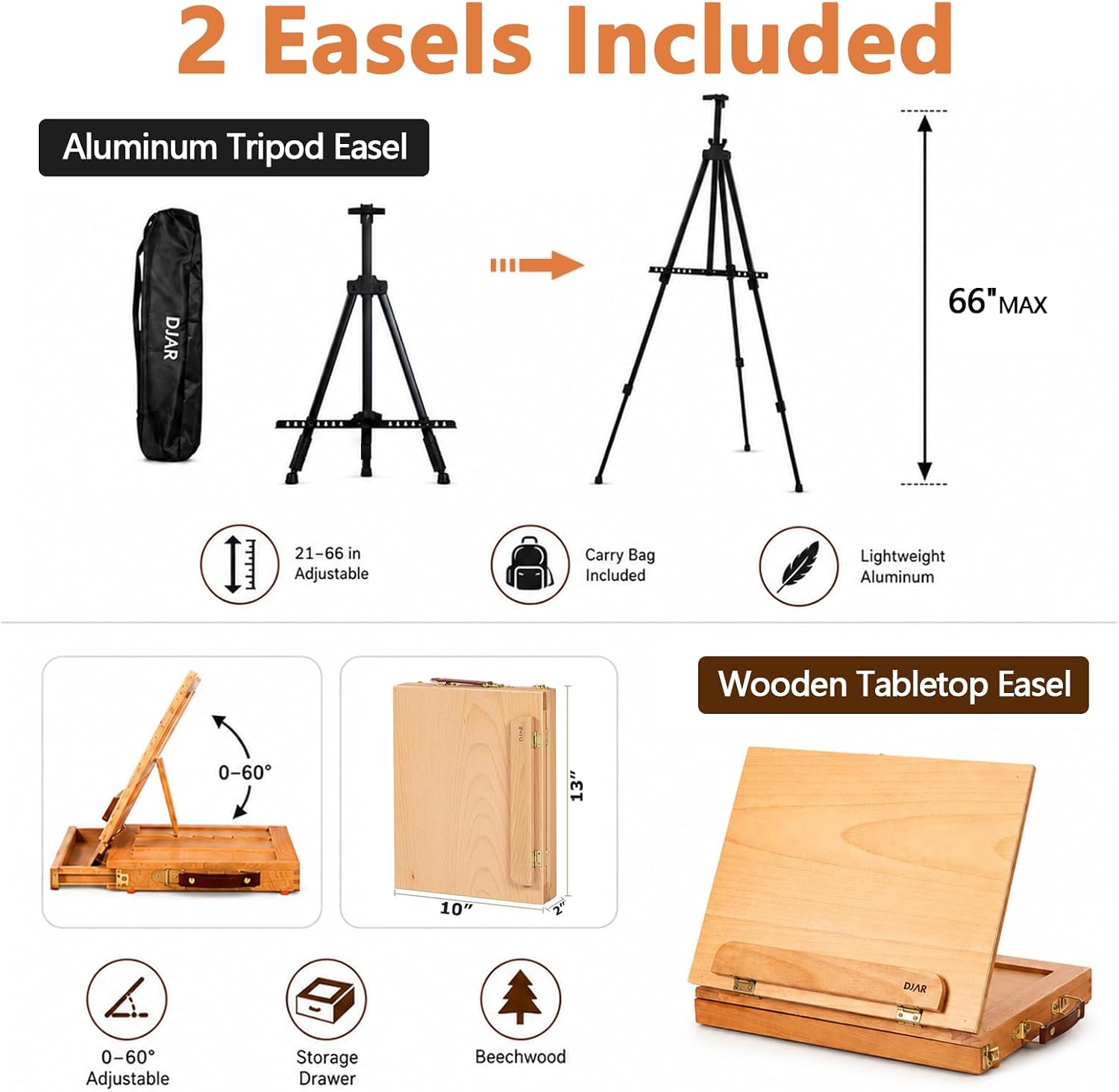 DJAR 174 Pcs All-in-One Art Painting Set... 2 DJAR 174 Pcs All-in-One Art Painting Set... - Image 2