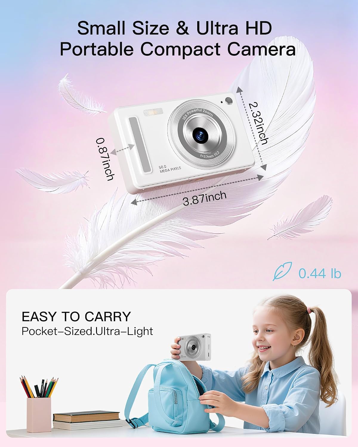 Digital Camera, FHD 1080P Point and Shoo... 4 Digital Camera, FHD 1080P Point and Shoo... - Image 4