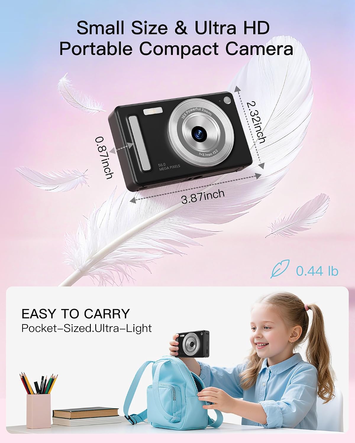 Digital Camera, FHD 1080P Point and Shoo... 4 Digital Camera, FHD 1080P Point and Shoo... - Image 4