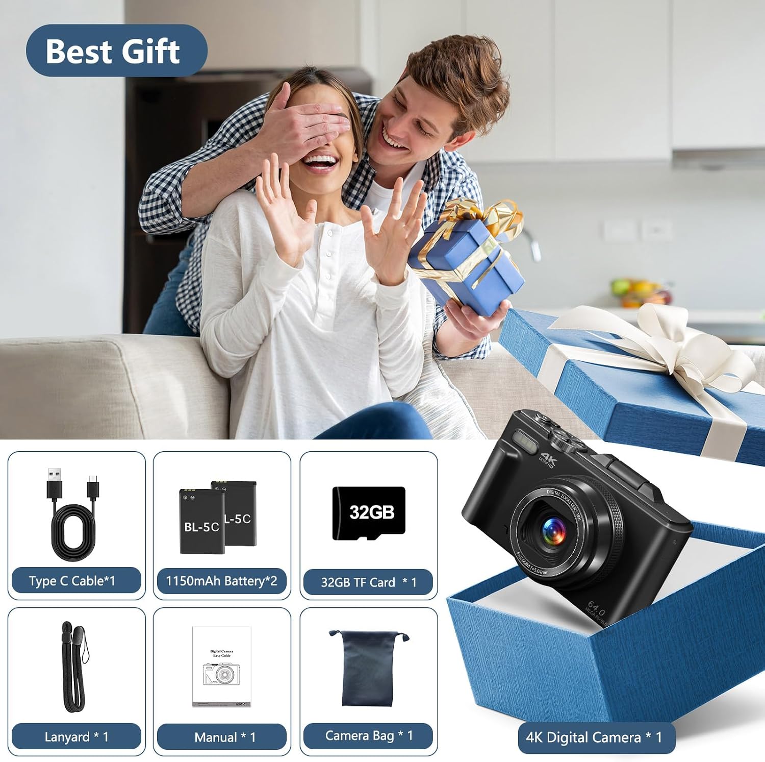 Digital Camera for Photography, 4K Vlogg... 6 Digital Camera for Photography, 4K Vlogg... - Image 6