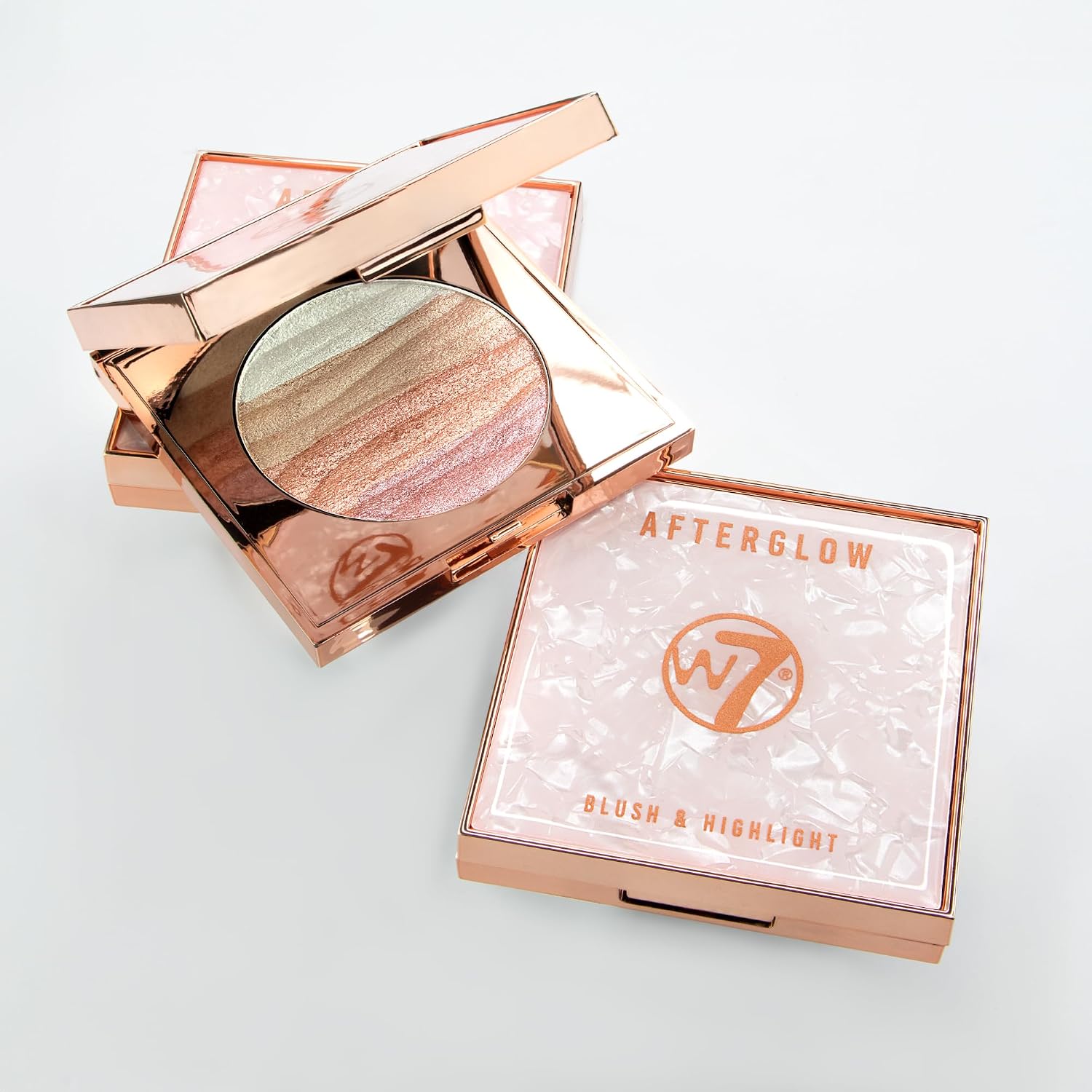 W7 Afterglow Blusher and Highlight Compa... 3 W7 Afterglow Blusher and Highlight Compa... - Image 3