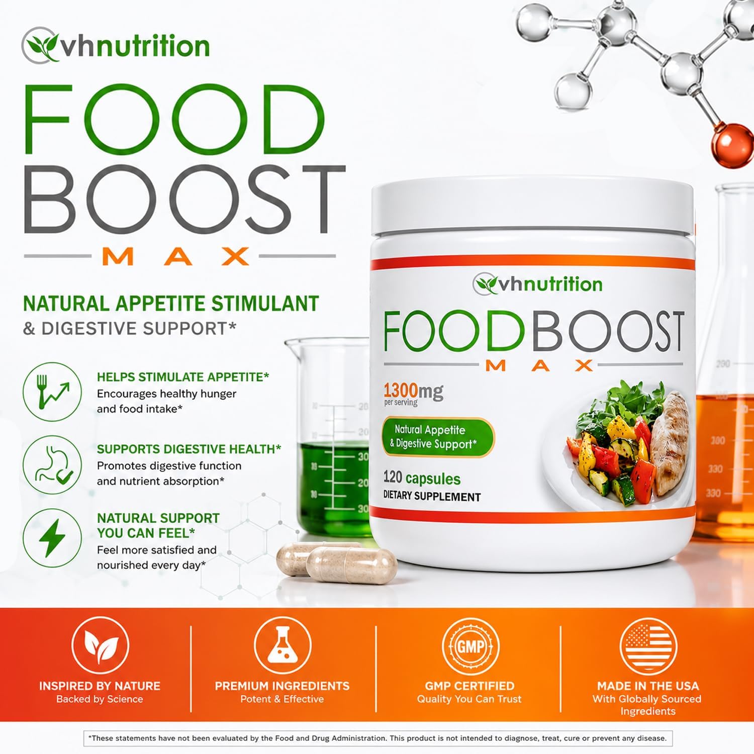 VH Nutrition | FoodBoost MAX | 1300mg Ap... 2 VH Nutrition | FoodBoost MAX | 1300mg Ap... - Image 2