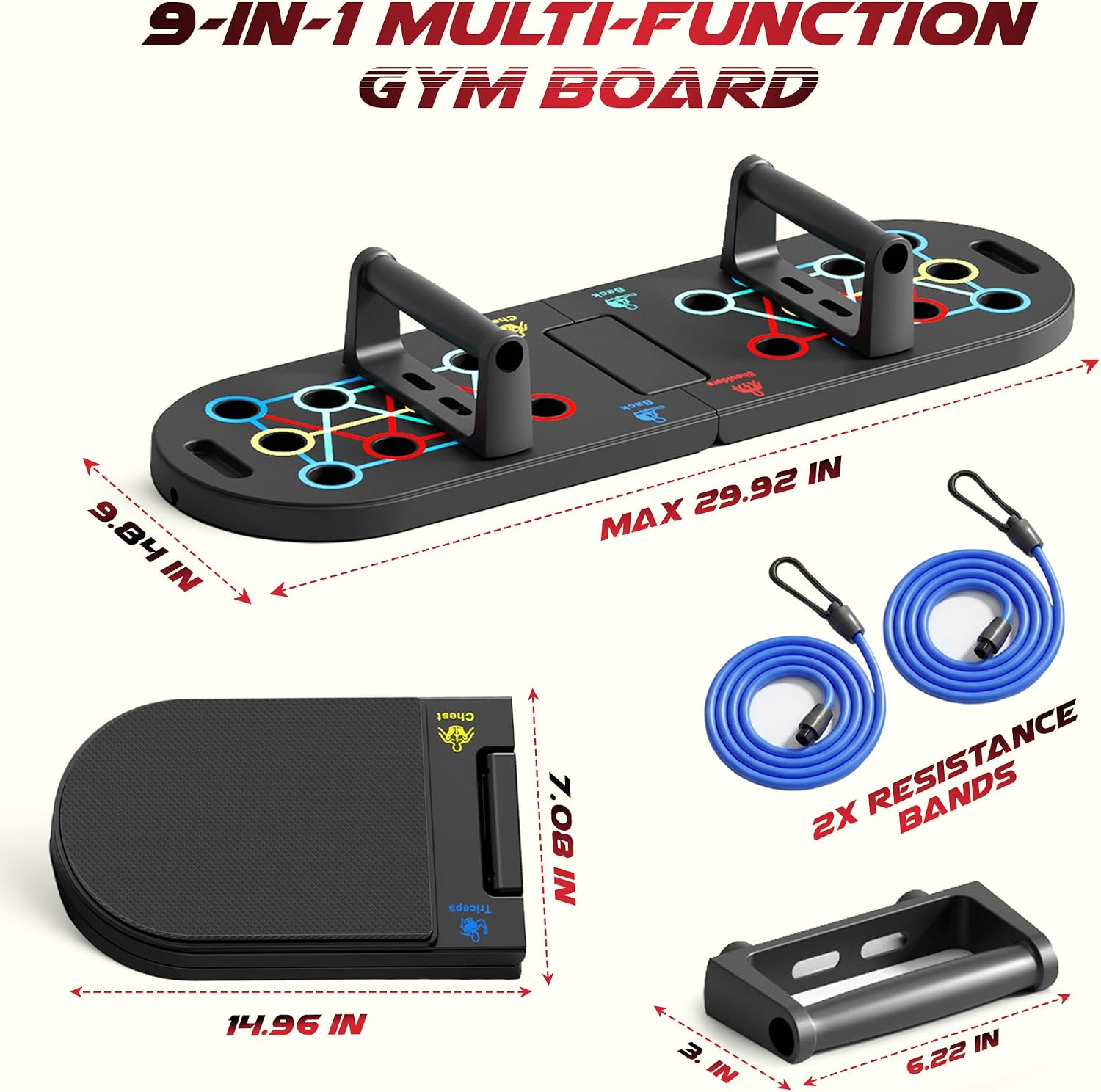 Plank Board & Push Up Board 22-in-1 with... 6 Plank Board & Push Up Board 22-in-1 with... - Image 6