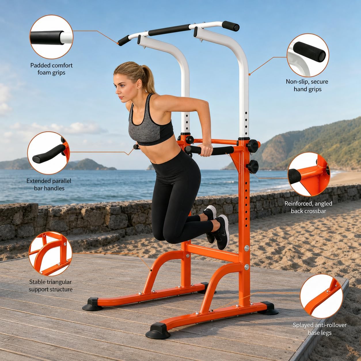 Power Tower Pull Up Bar and Dip Station,... 9 Power Tower Pull Up Bar and Dip Station,... - Image 9