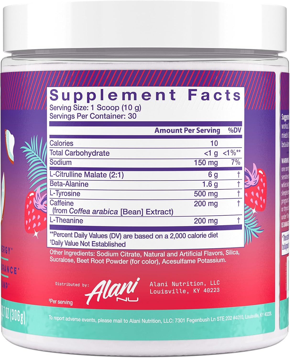 Alani Nu Pre Workout Powder Hawaiian Sha... 3 Alani Nu Pre Workout Powder Hawaiian Sha... - Image 3