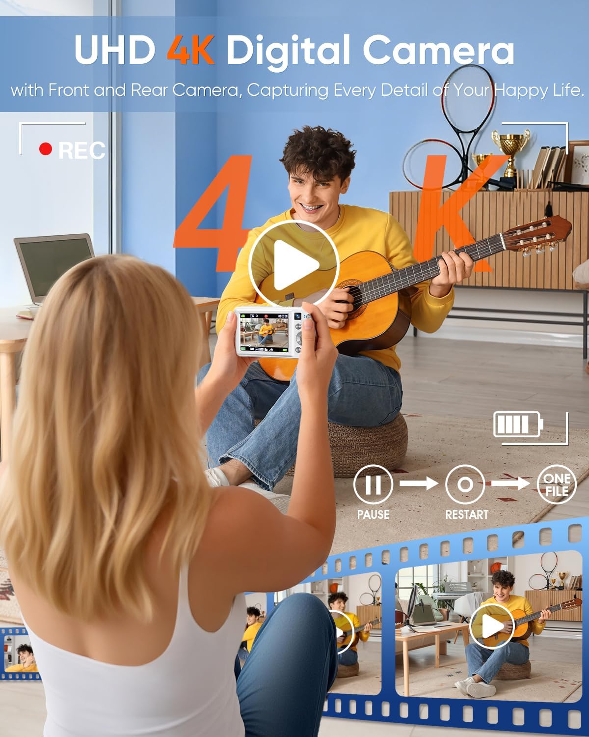 Digital Camera, 4K 64MP Autofocus 16X Zo... 2 Digital Camera, 4K 64MP Autofocus 16X Zo... - Image 2