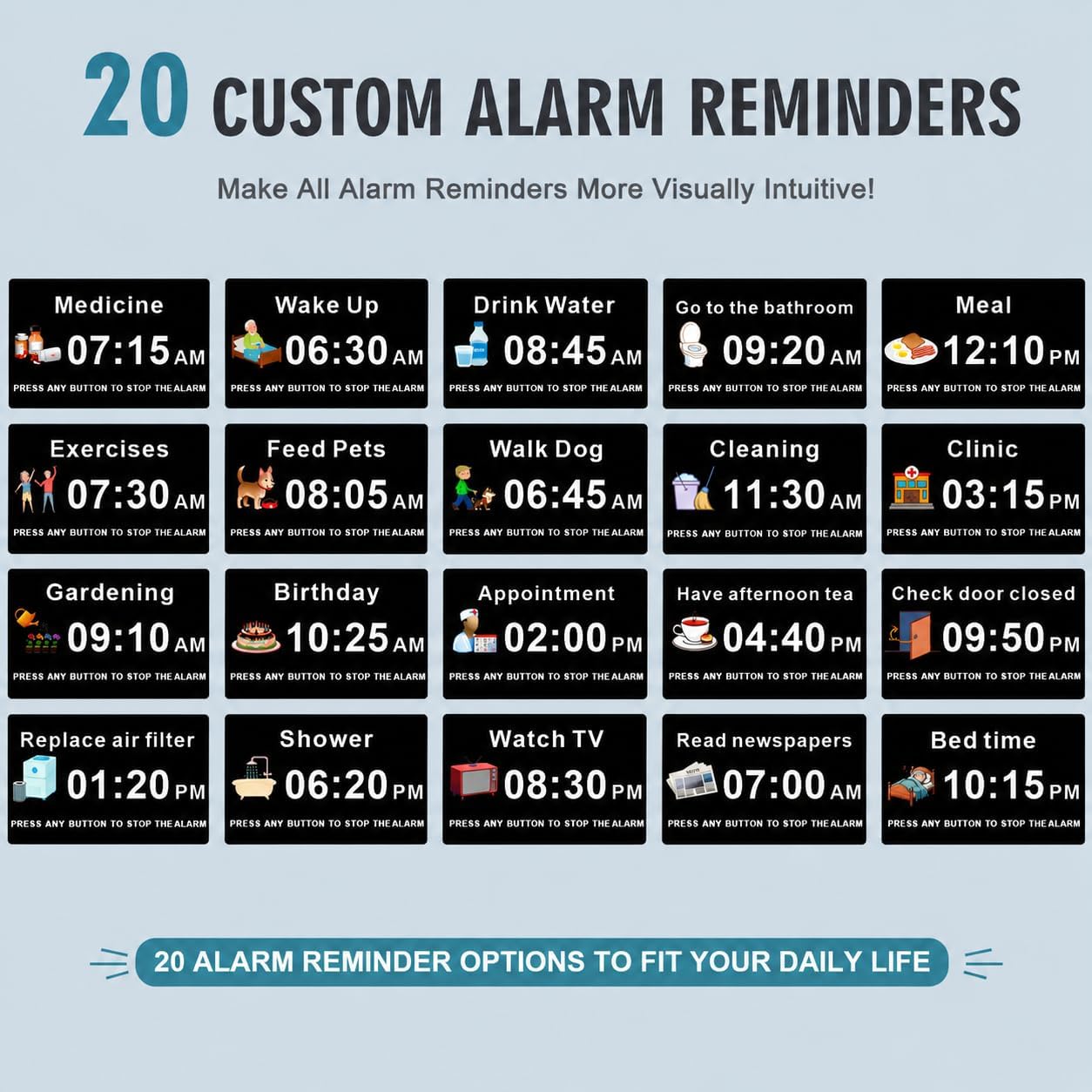 Soobest Dementia Clocks for Seniors, 7” ... 4 Soobest Dementia Clocks for Seniors, 7” ... - Image 4