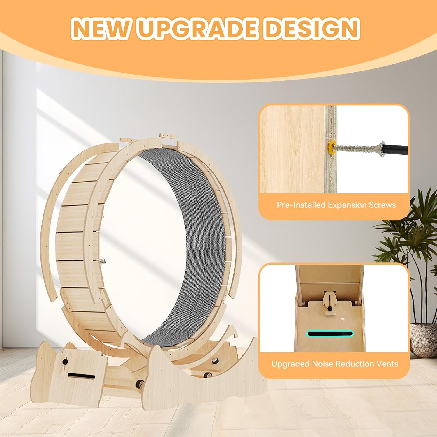 Homegroove Cat Exercise Wheel for Indoor... 3 Homegroove Cat Exercise Wheel for Indoor... - Image 3