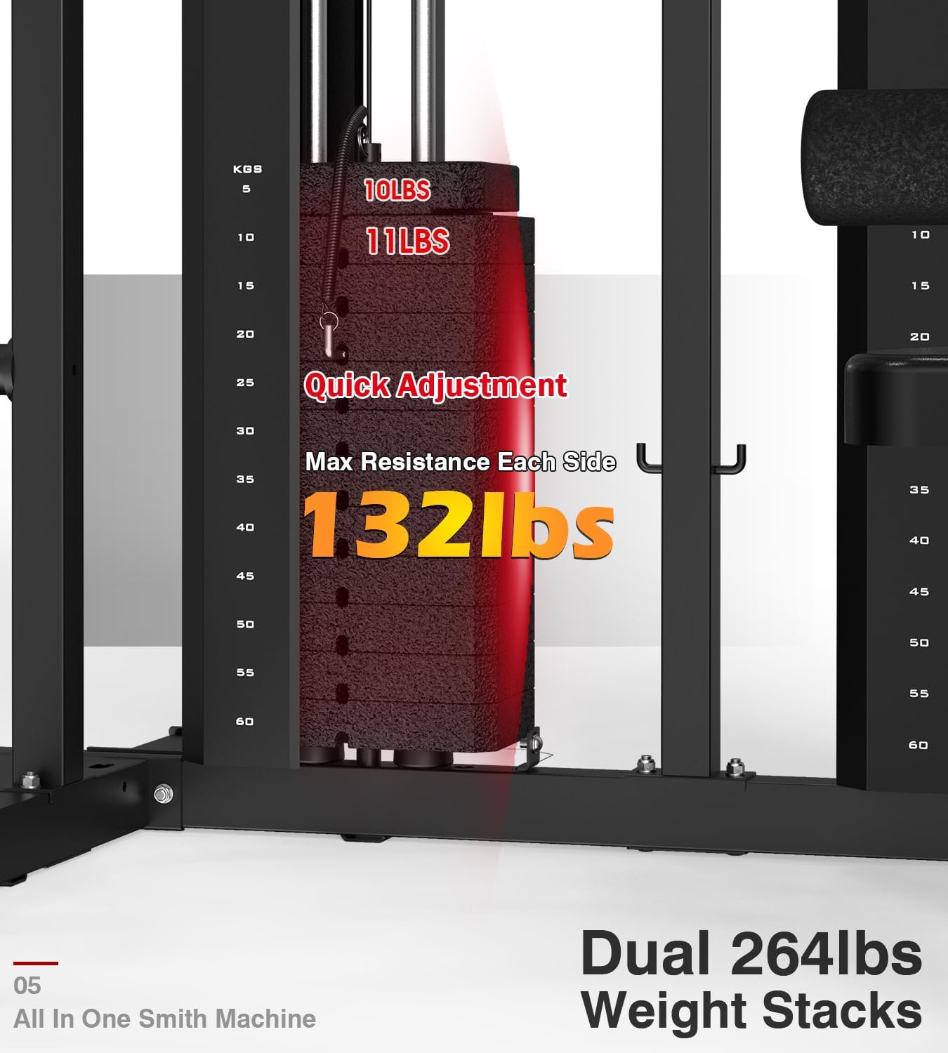 DONOW Smith Machine with Weight Stacks H... 3 DONOW Smith Machine with Weight Stacks H... - Image 3