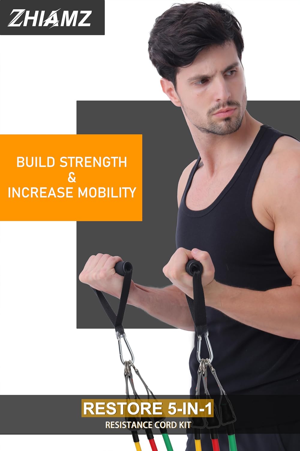 Resistance Bands with Handles, Exercise ... 6 Resistance Bands with Handles, Exercise ... - Image 6
