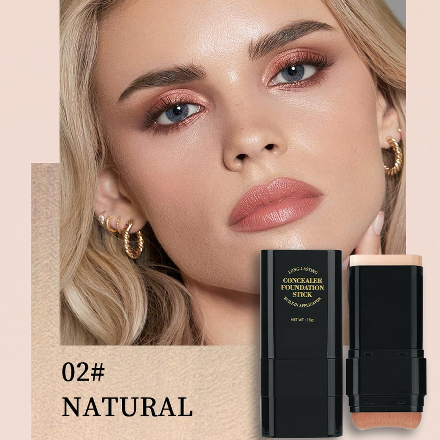 Foundation Stick, 2 in 1 Dual-Ended Long... 2 Foundation Stick, 2 in 1 Dual-Ended Long... - Image 2