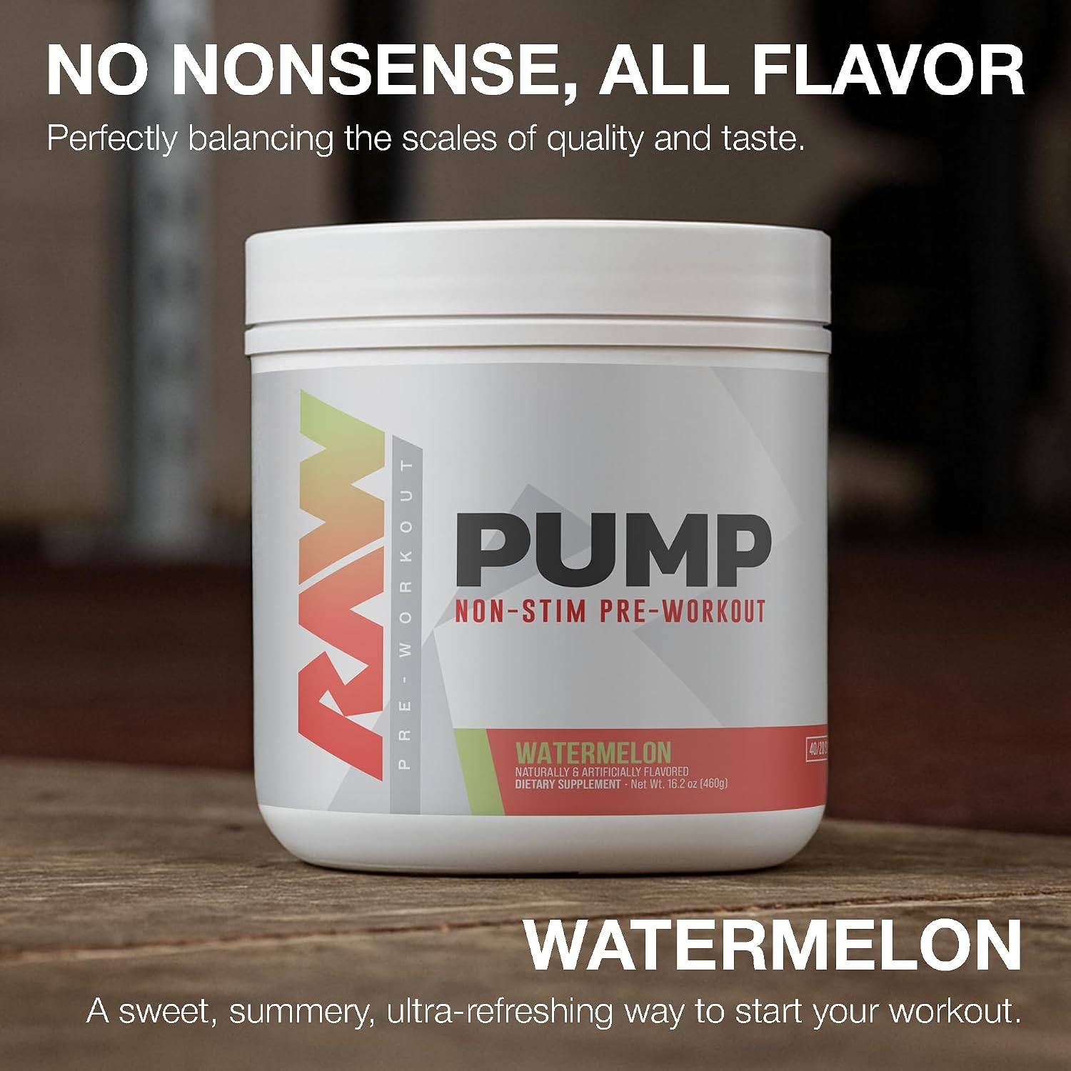 RAW Pump Stim Free Pre Workout, Watermel... 4 RAW Pump Stim Free Pre Workout, Watermel... - Image 4