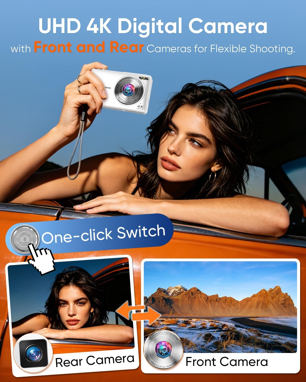 Digital Camera, 4K 64MP Autofocus 16X Zo... 4 Digital Camera, 4K 64MP Autofocus 16X Zo... - Image 4