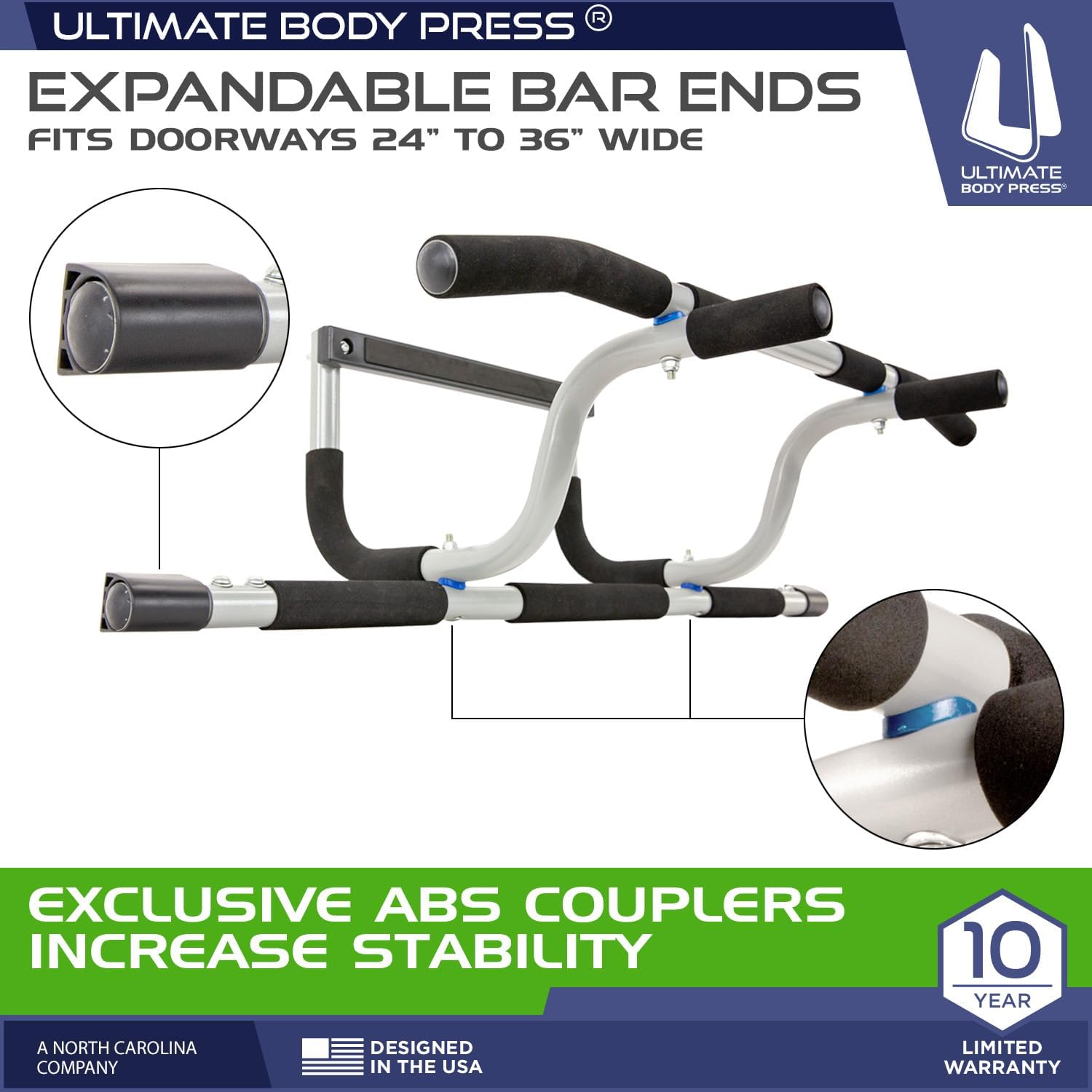 Ultimate Body Press XL Doorway Pull Up b... 3 Ultimate Body Press XL Doorway Pull Up b... - Image 3