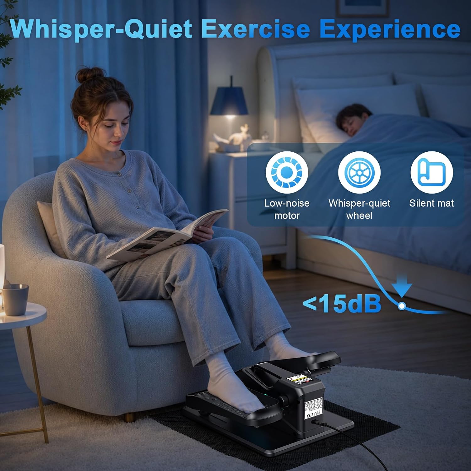 Under Desk Elliptical Machine, Electric ... 6 Under Desk Elliptical Machine, Electric ... - Image 6