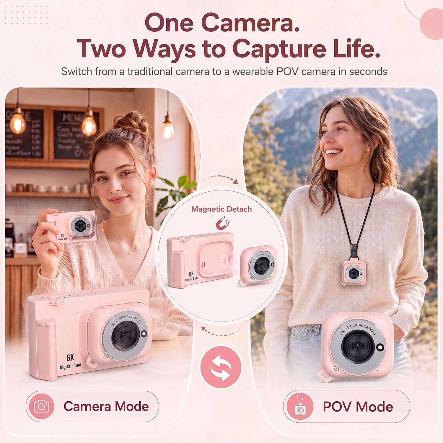 Digital Camera with WiFi, 2-in-1 Camera ... 2 Digital Camera with WiFi, 2-in-1 Camera ... - Image 2