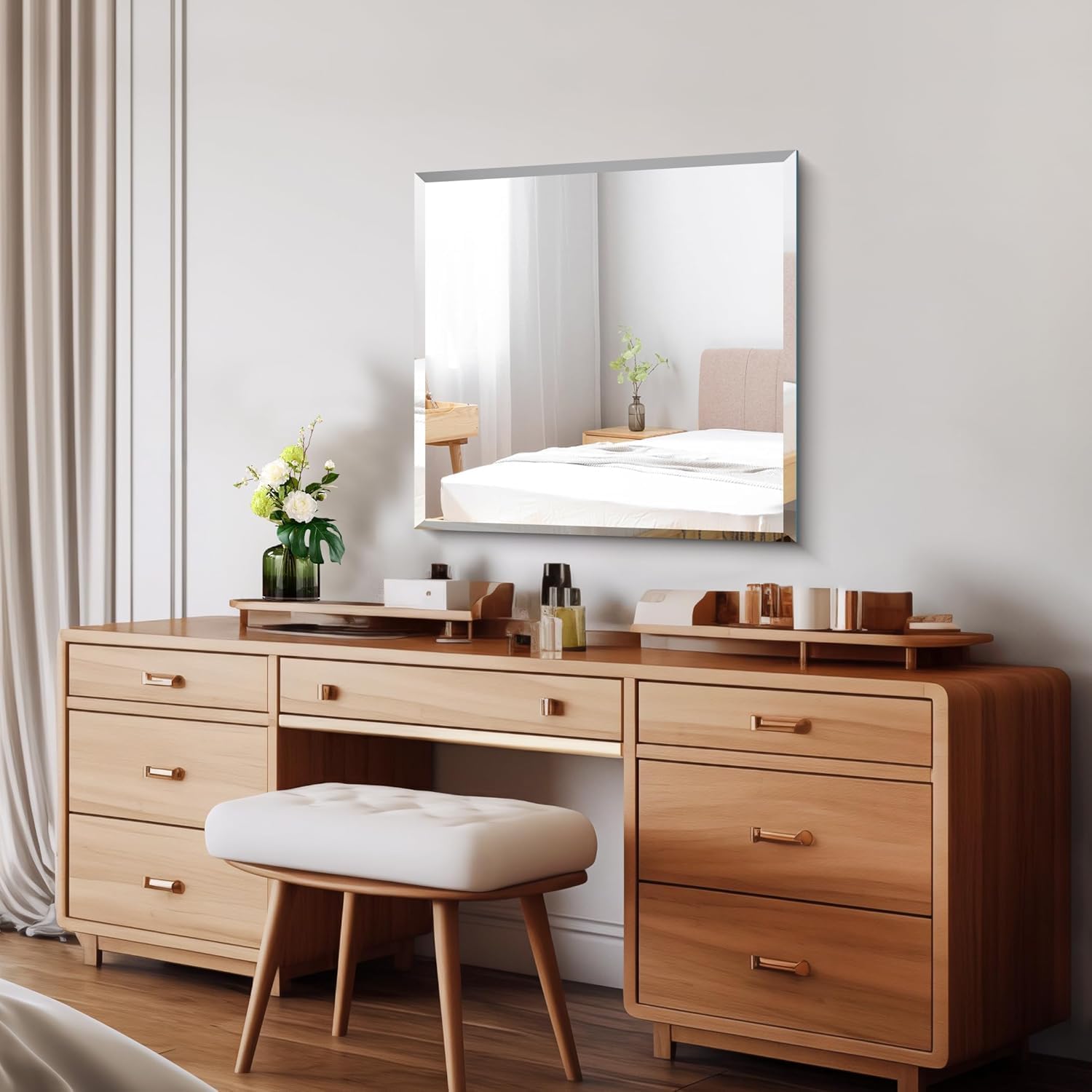 CILIBER Beveled Mirror, 24x24 inch Frame... 2 CILIBER Beveled Mirror, 24x24 inch Frame... - Image 2