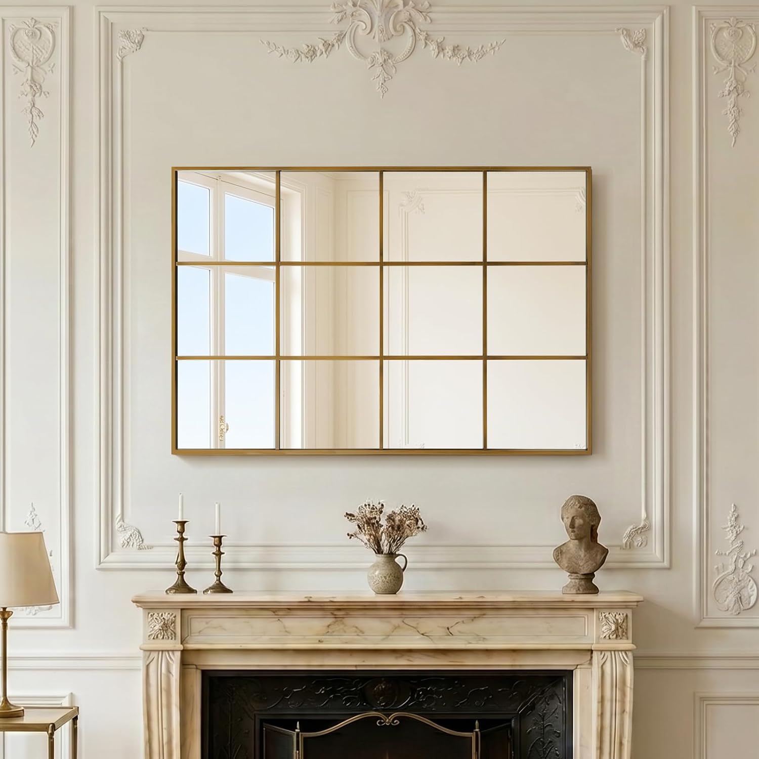 Anpark Windowpane Wall Mirror 30"x40" Br... 8 Anpark Windowpane Wall Mirror 30"x40" Br... - Image 8