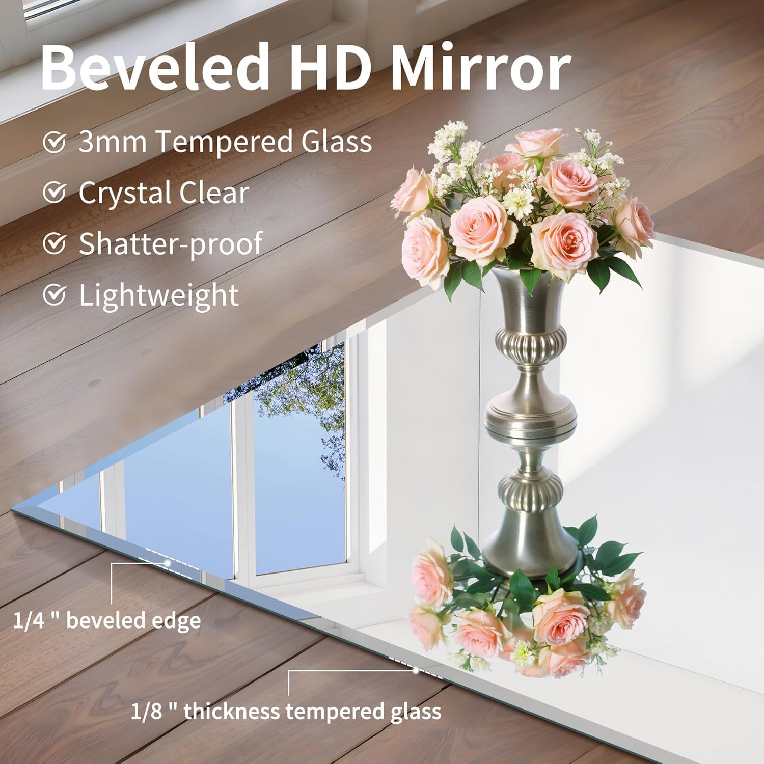 CILIBER Beveled Mirror, 24x24 inch Frame... 4 CILIBER Beveled Mirror, 24x24 inch Frame... - Image 4