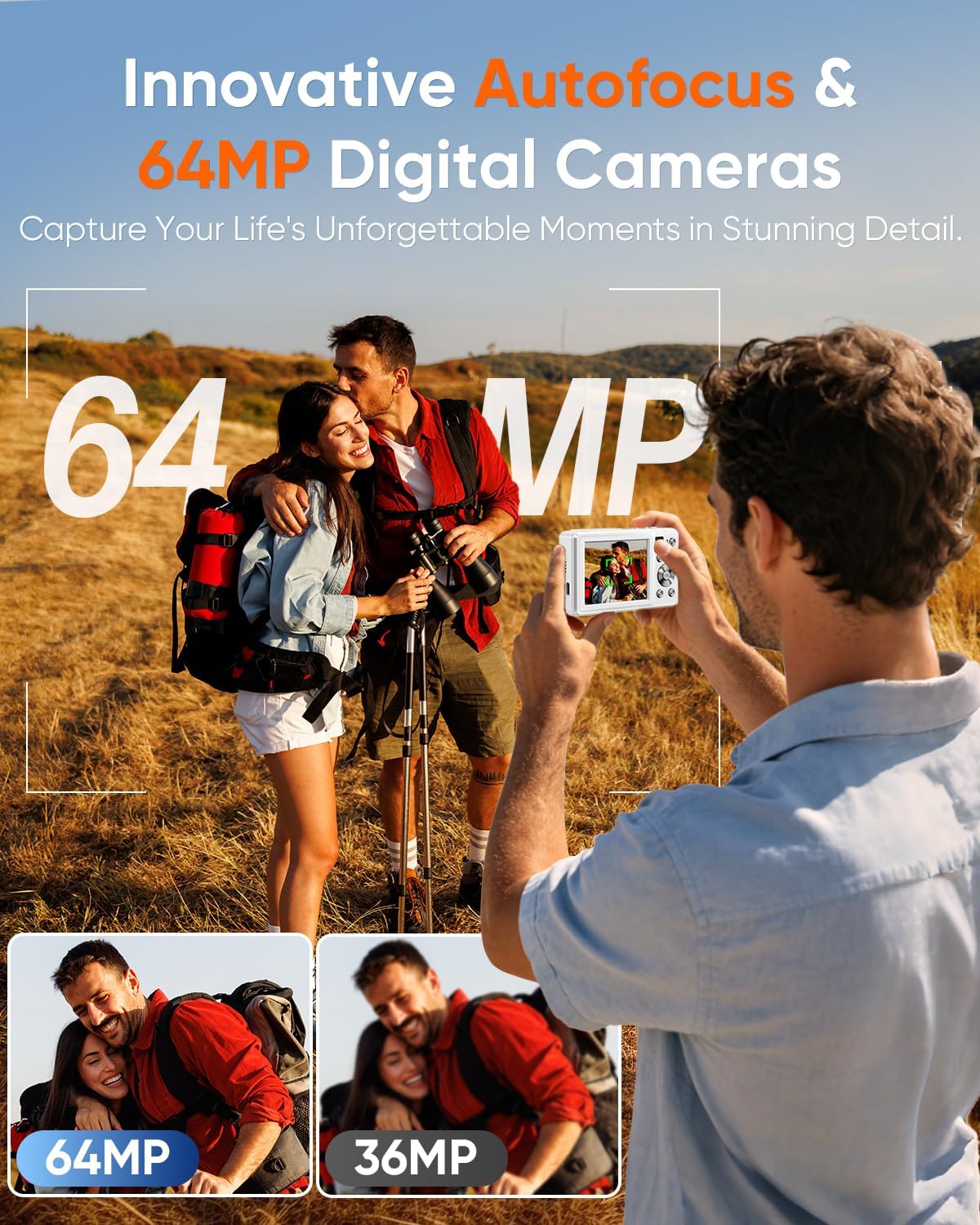Digital Camera, 4K 64MP Autofocus 16X Zo... 3 Digital Camera, 4K 64MP Autofocus 16X Zo... - Image 3