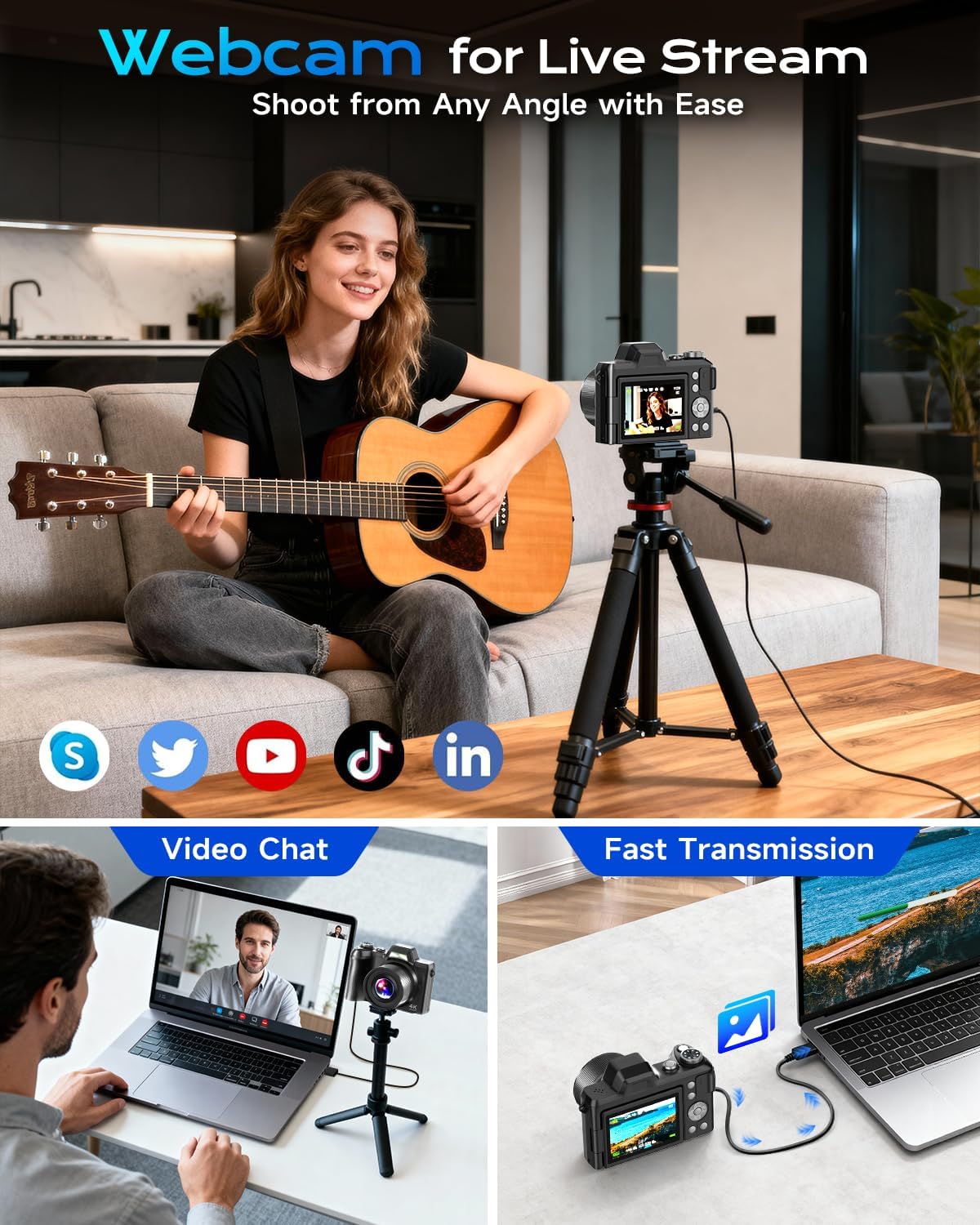 4K Digital Camera for Photography Travel... 7 4K Digital Camera for Photography Travel... - Image 7
