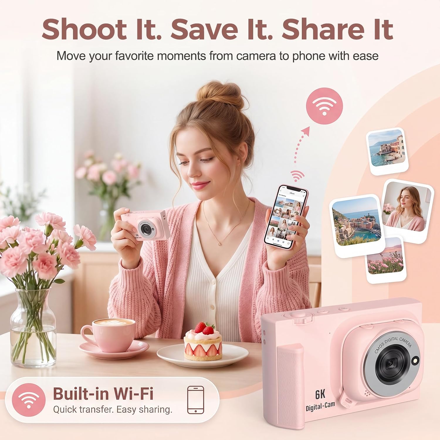 Digital Camera with WiFi, 2-in-1 Camera ... 6 Digital Camera with WiFi, 2-in-1 Camera ... - Image 6