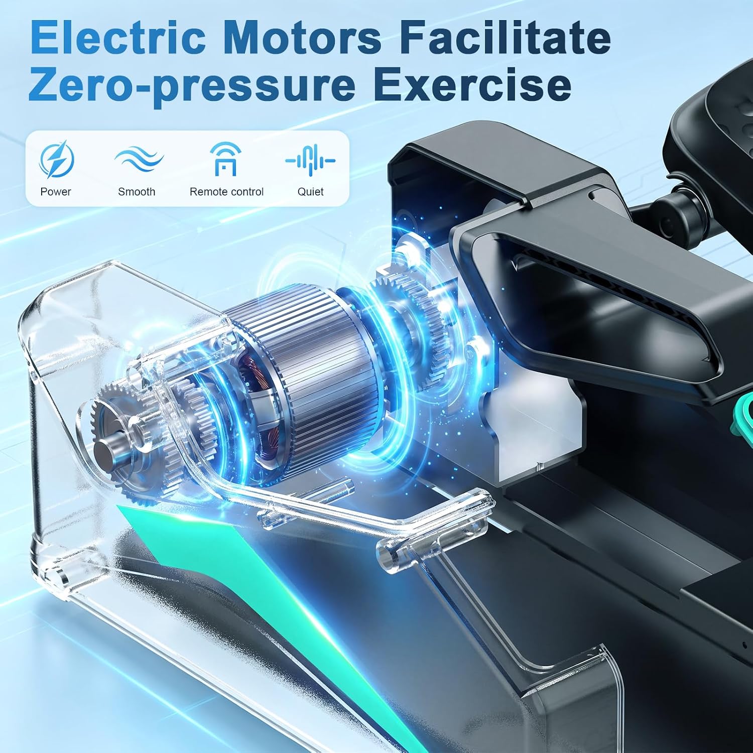 Under Desk Elliptical Machine, Electric ... 2 Under Desk Elliptical Machine, Electric ... - Image 2