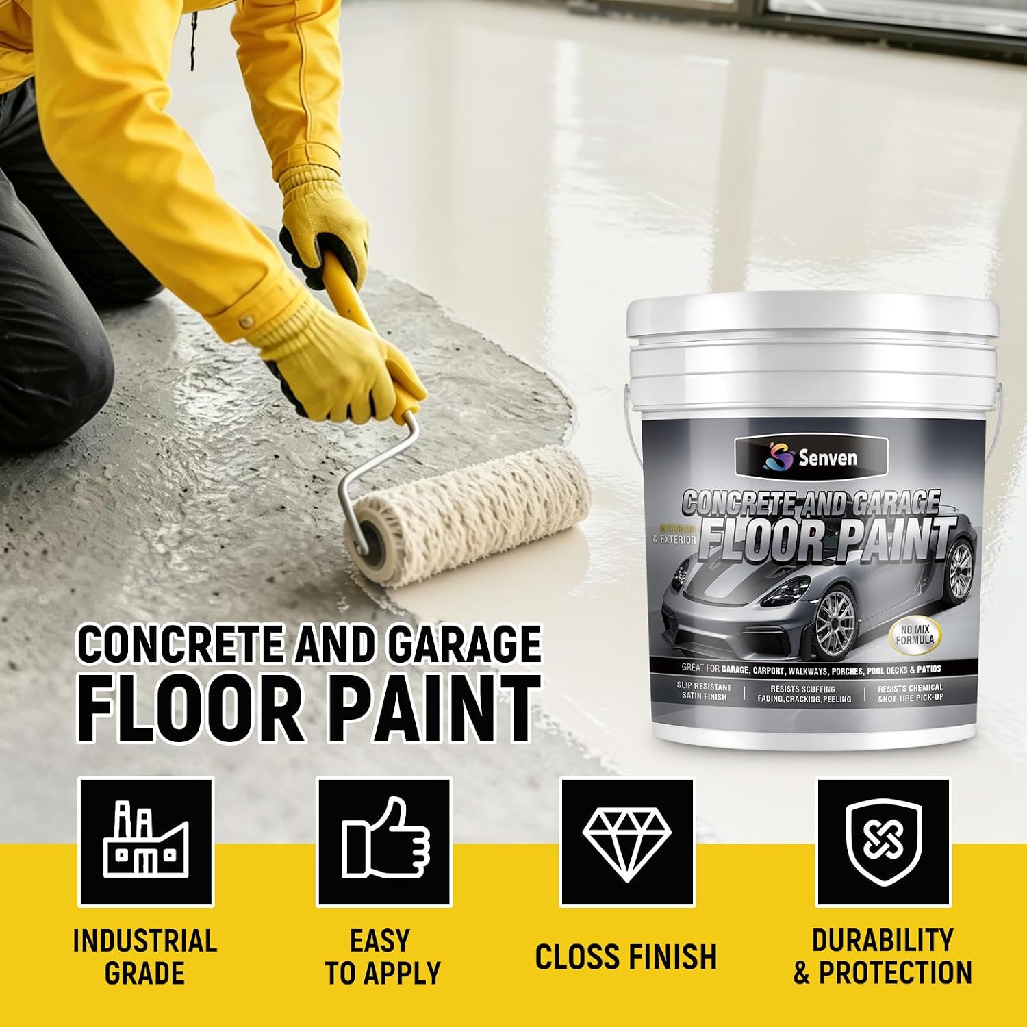 SENVEN Acrylic Concrete & Garage Floor P... 2 SENVEN Acrylic Concrete & Garage Floor P... - Image 2